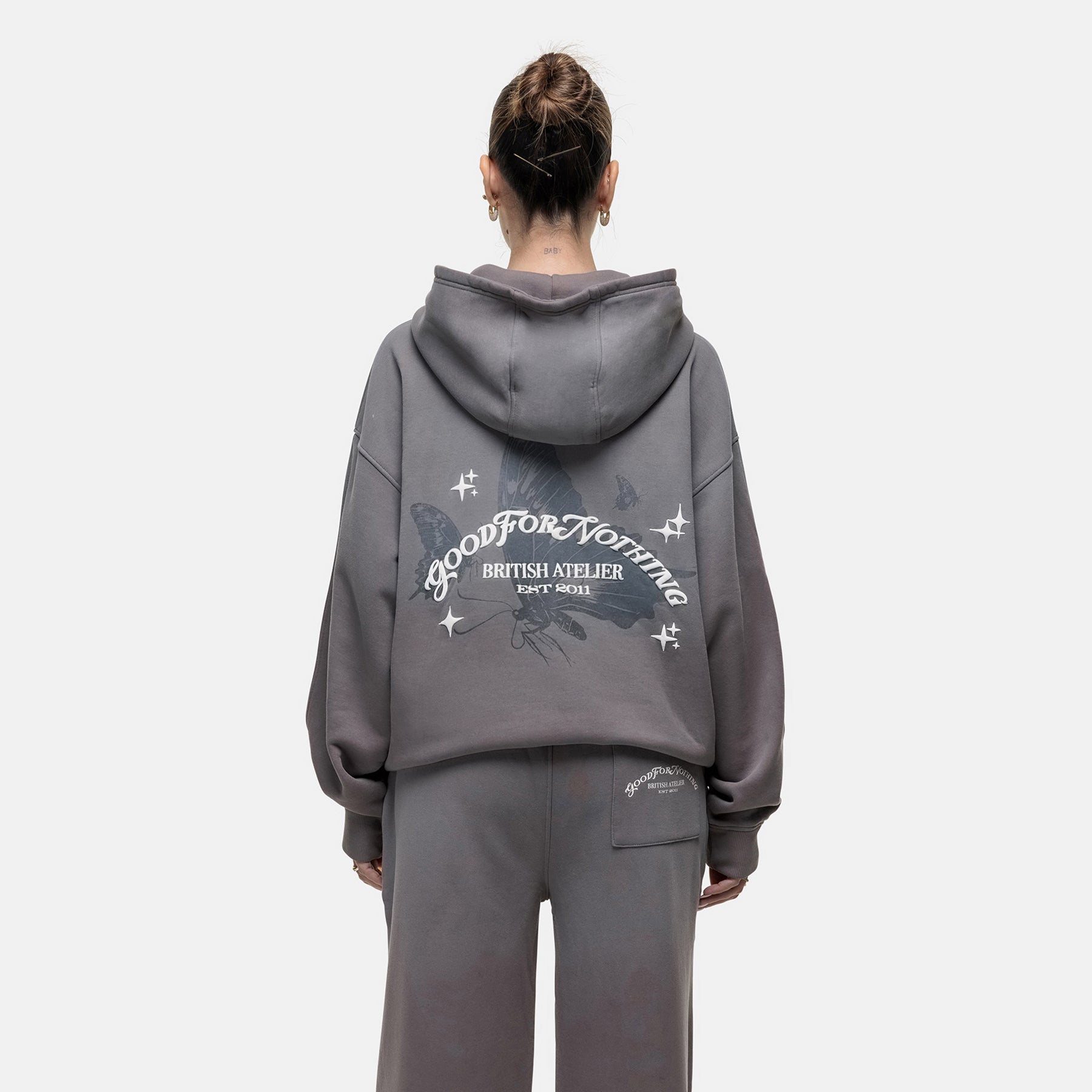 Liberty Washed Grey Hoodie