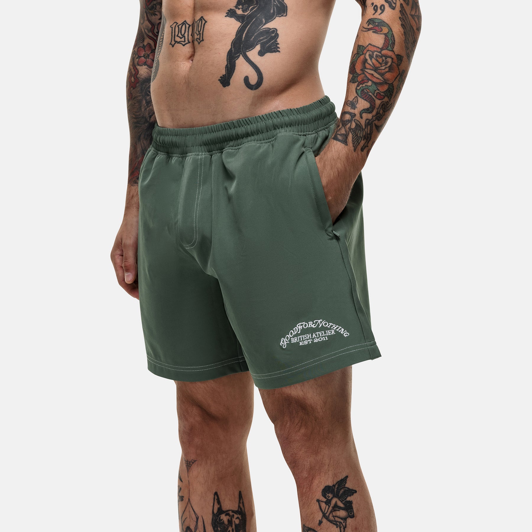 Atelier Green Swim Shorts