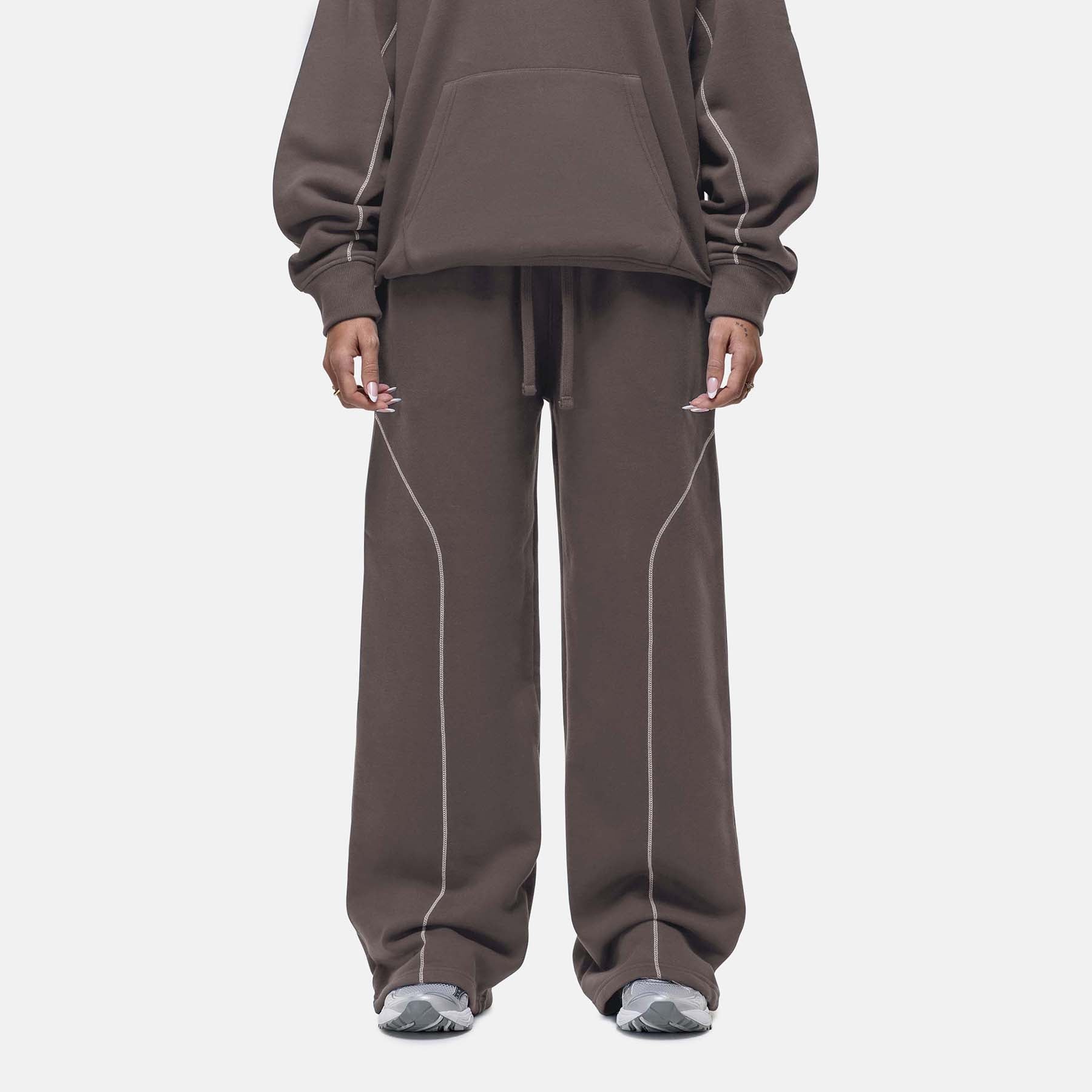 Overlock Washed Taupe Sweatpant