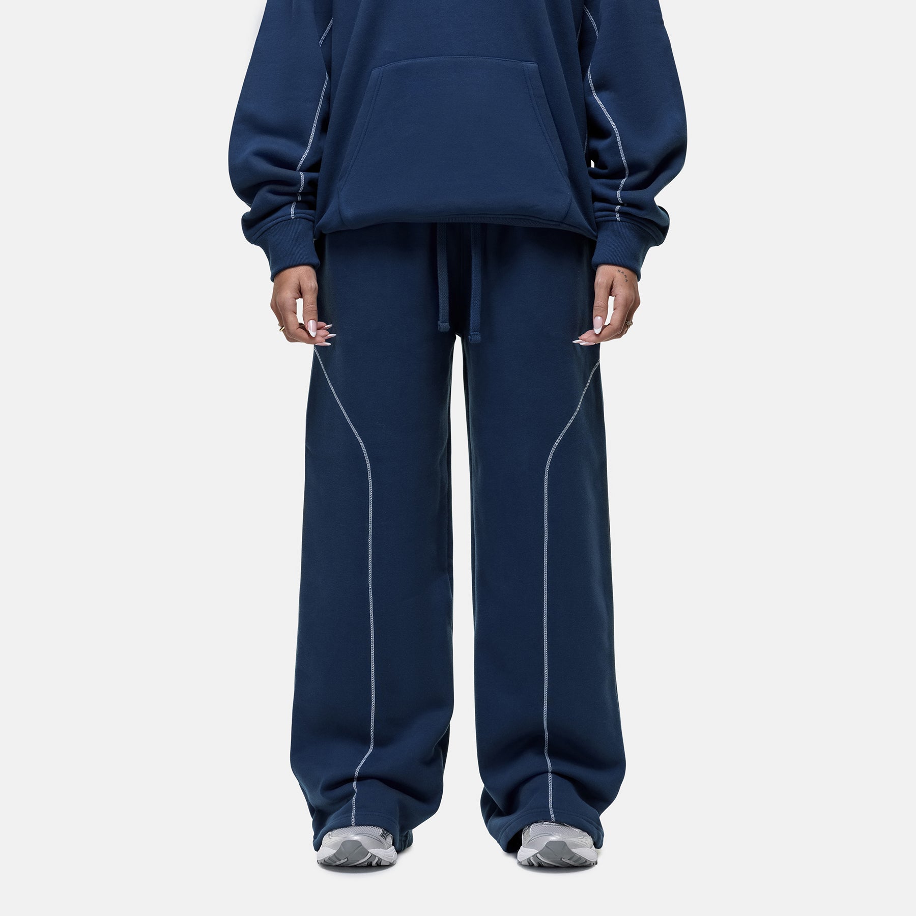 Overlock Washed Blue Sweatpant
