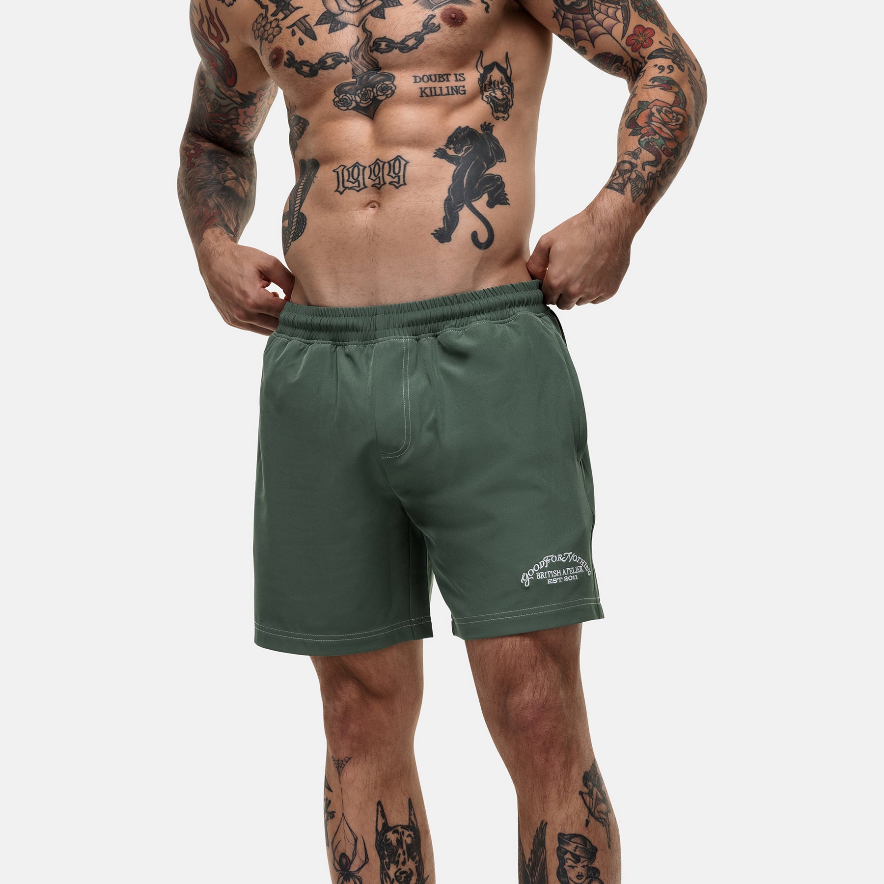 Atelier Green Swim Shorts