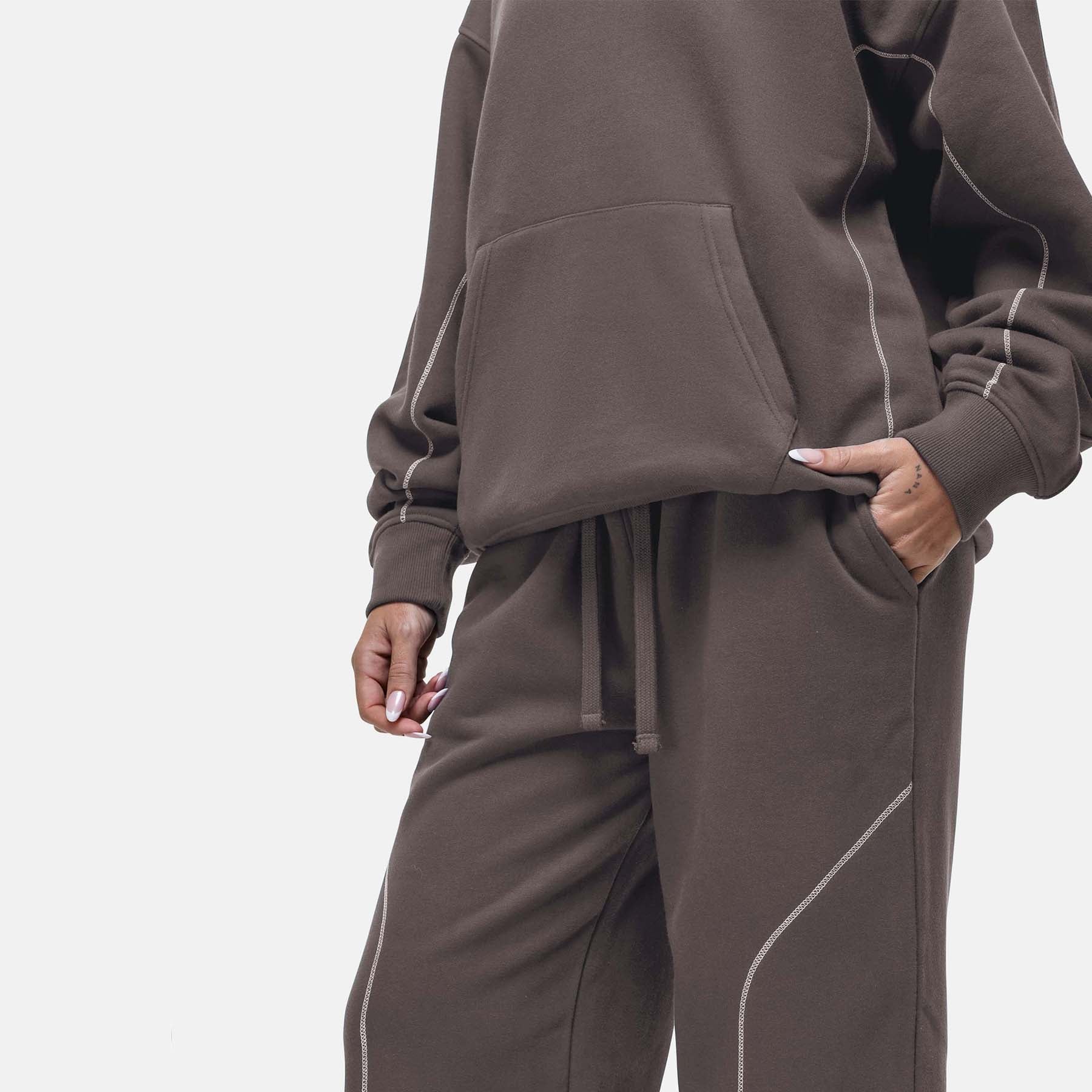 Overlock Washed Taupe Sweatpant