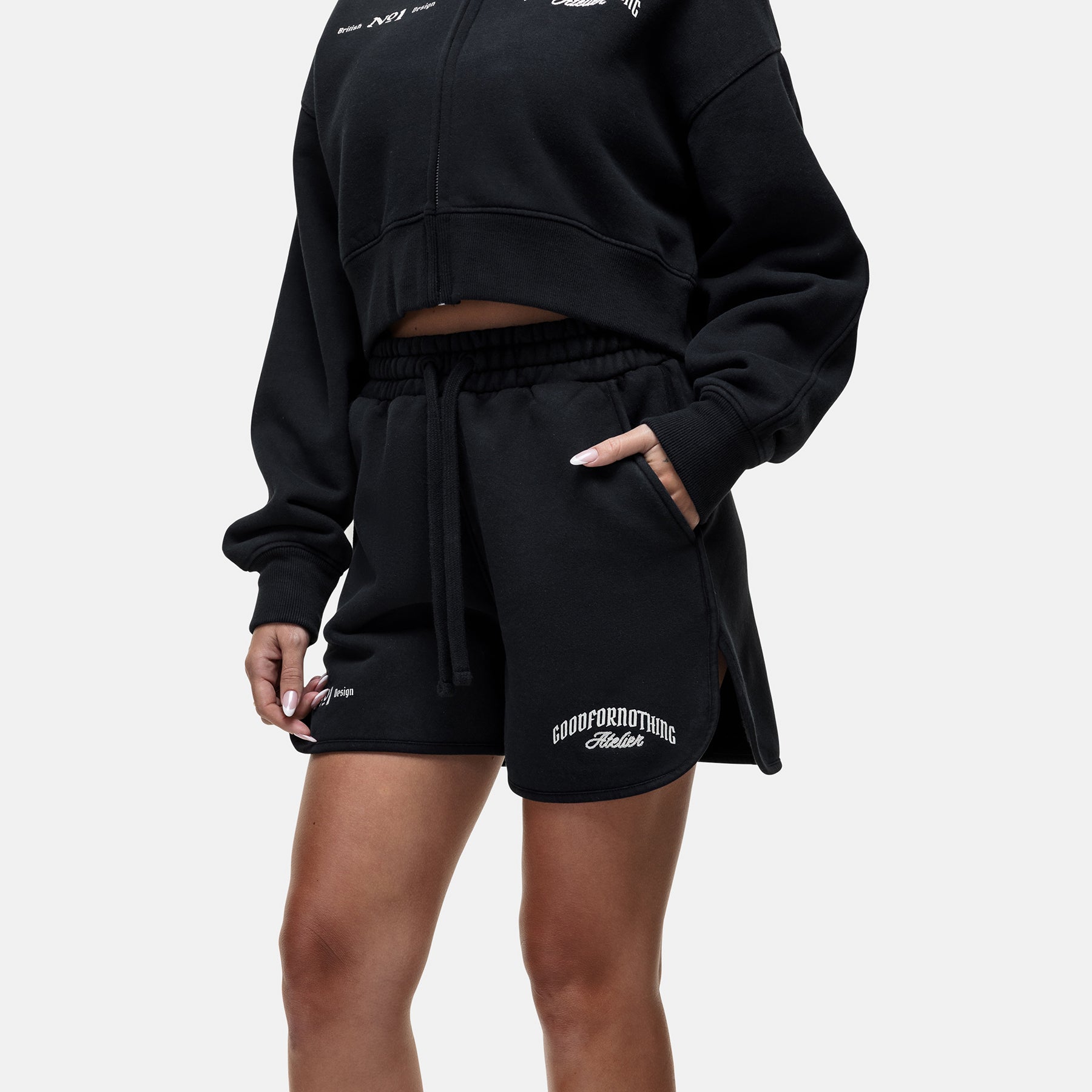 Antiquity Washed Black Shorts
