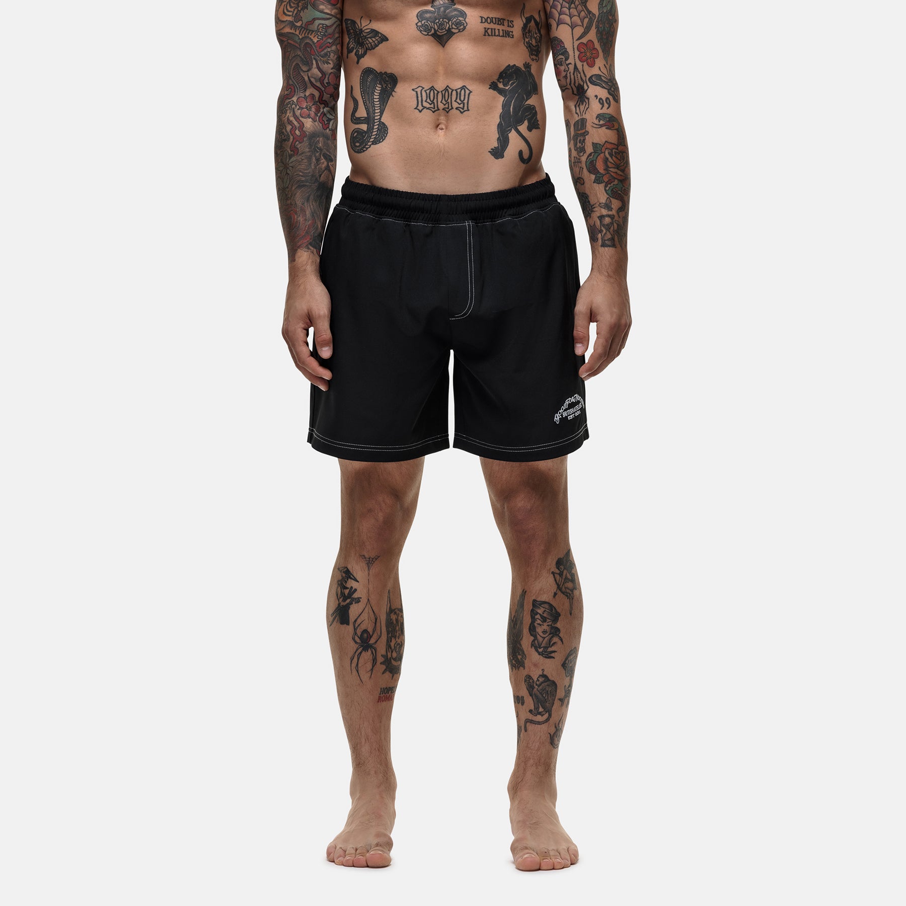 Atelier Black Swim Shorts