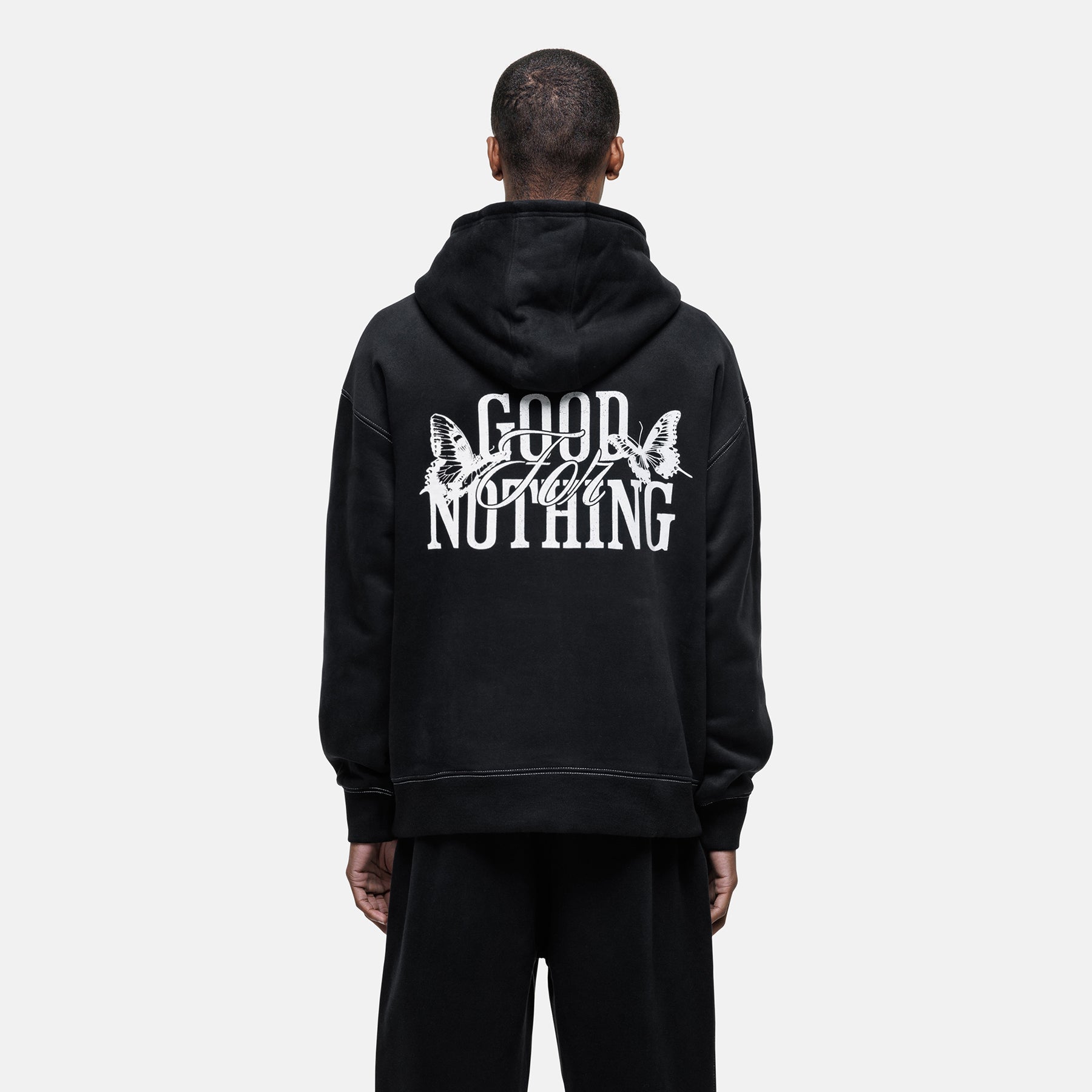 Dakota Butterfly Black Hoodie