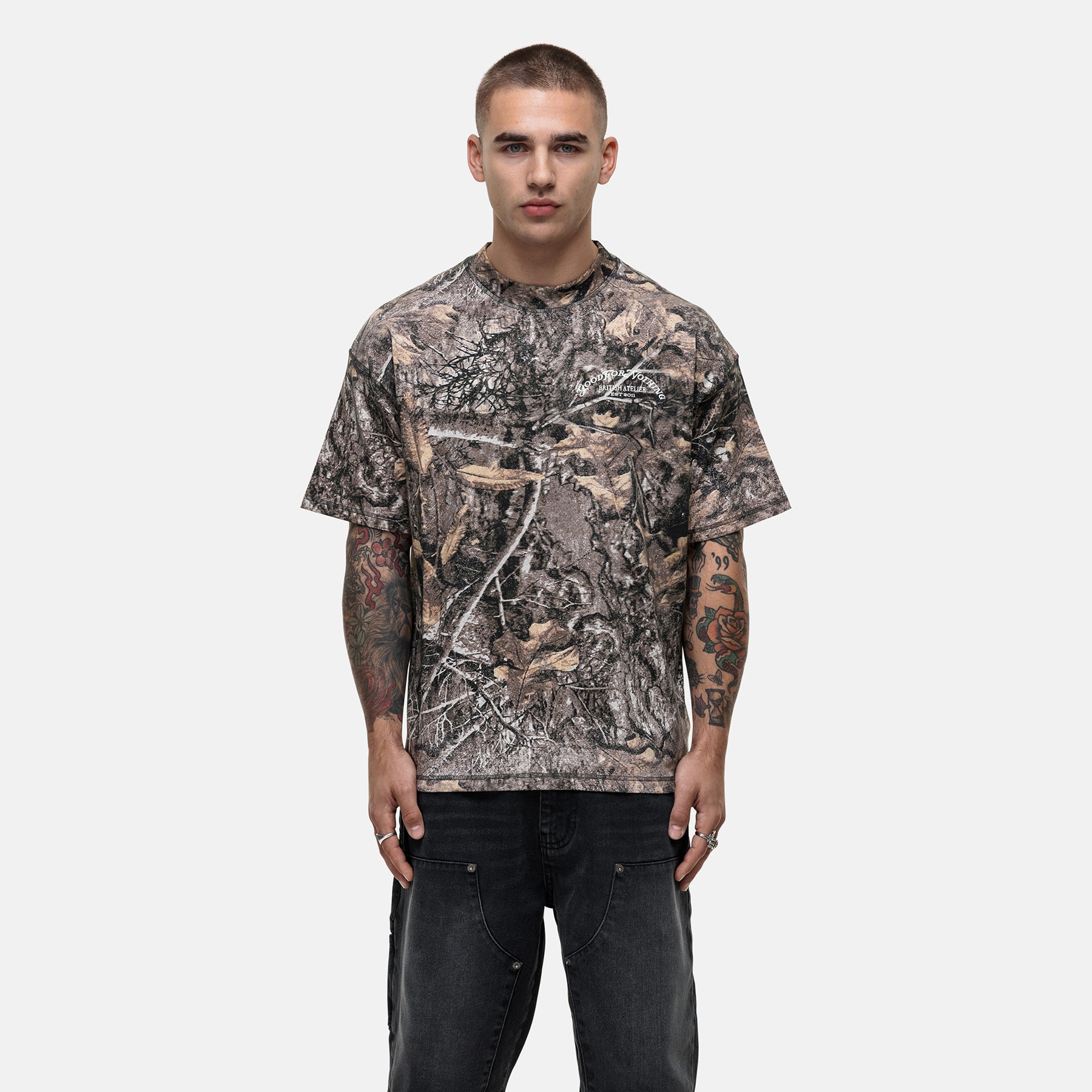 Vintage Woodland Camo T shirt