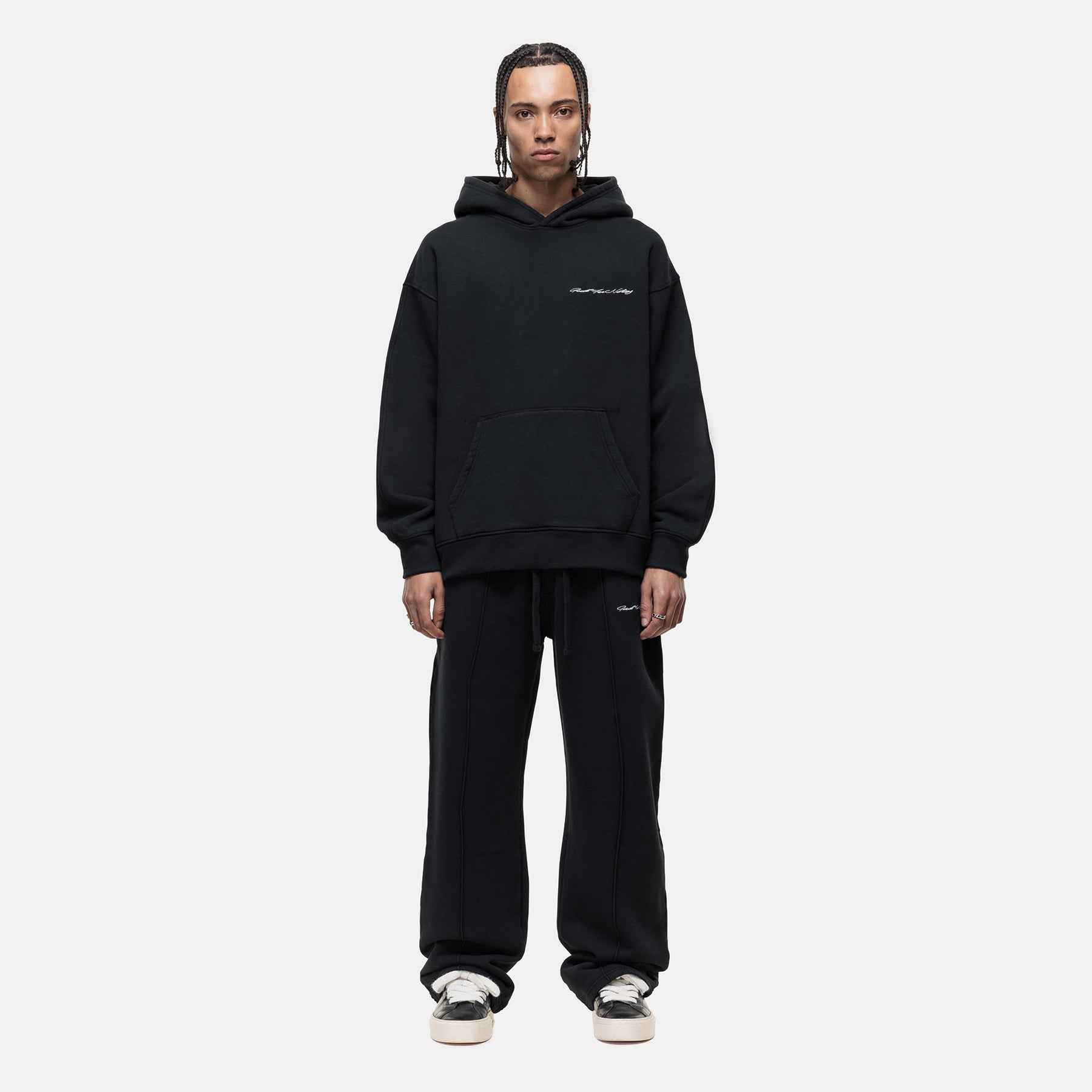Scribble Washed Black Joggers