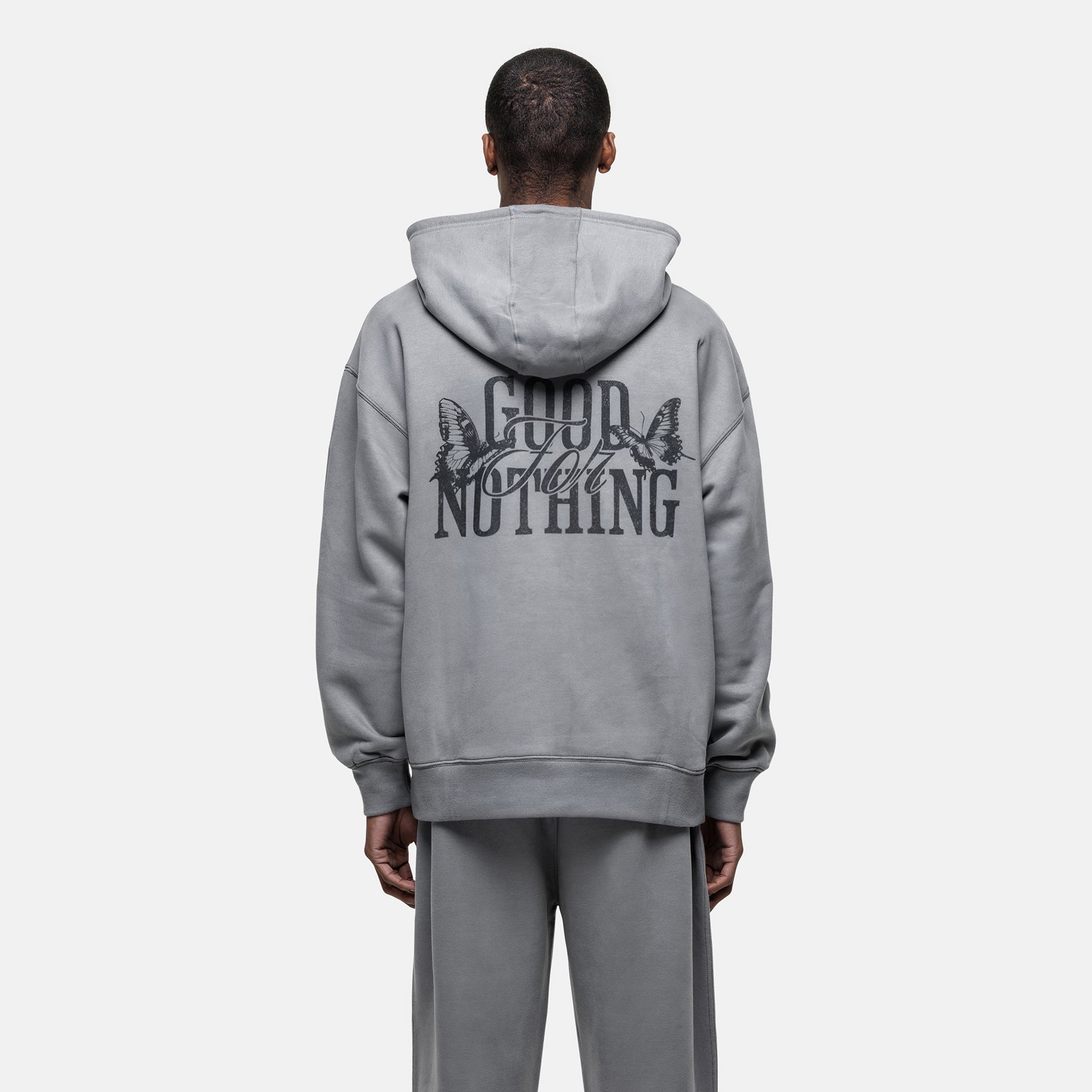 Dakota Butterfly Grey Hoodie