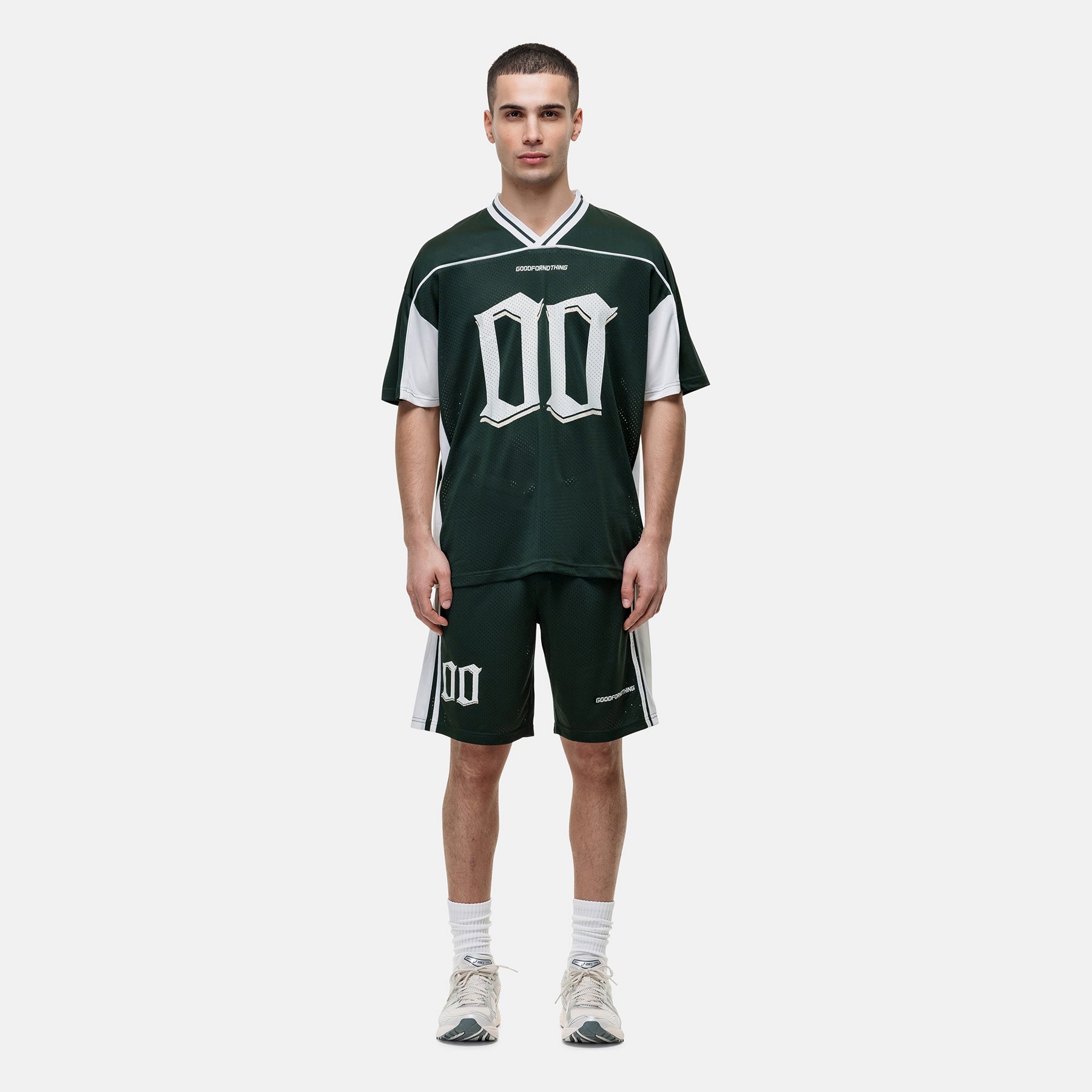 Mesh Jersey Green Shorts