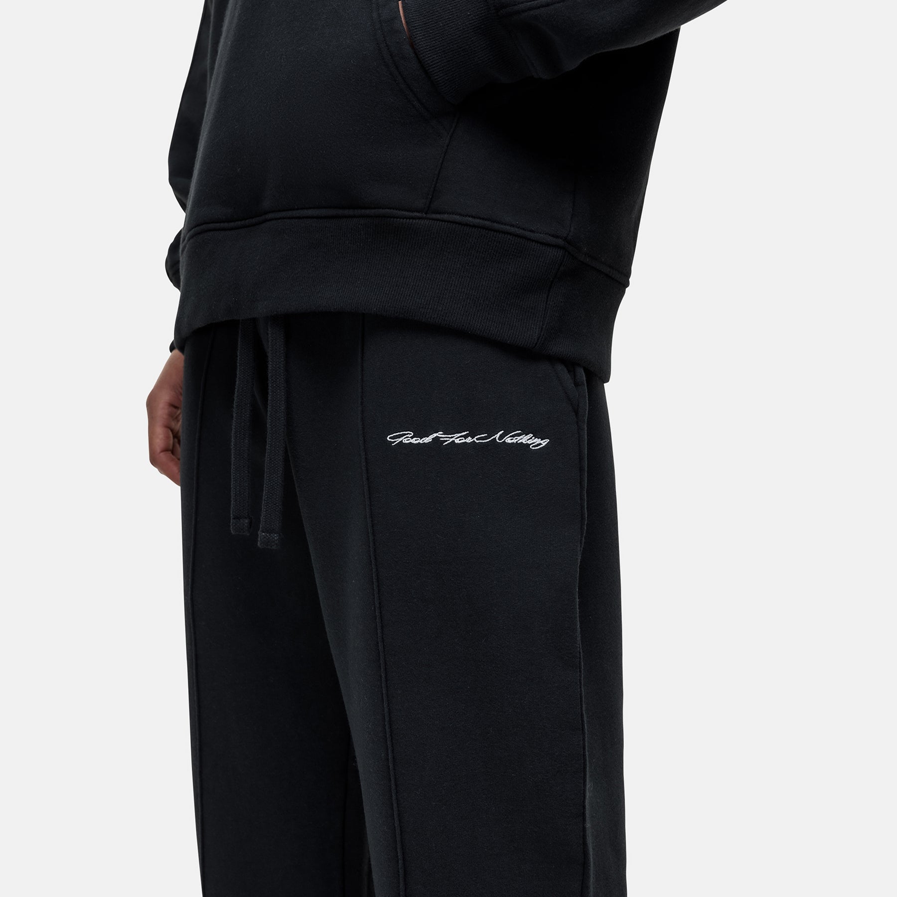 Scribble Washed Black Joggers