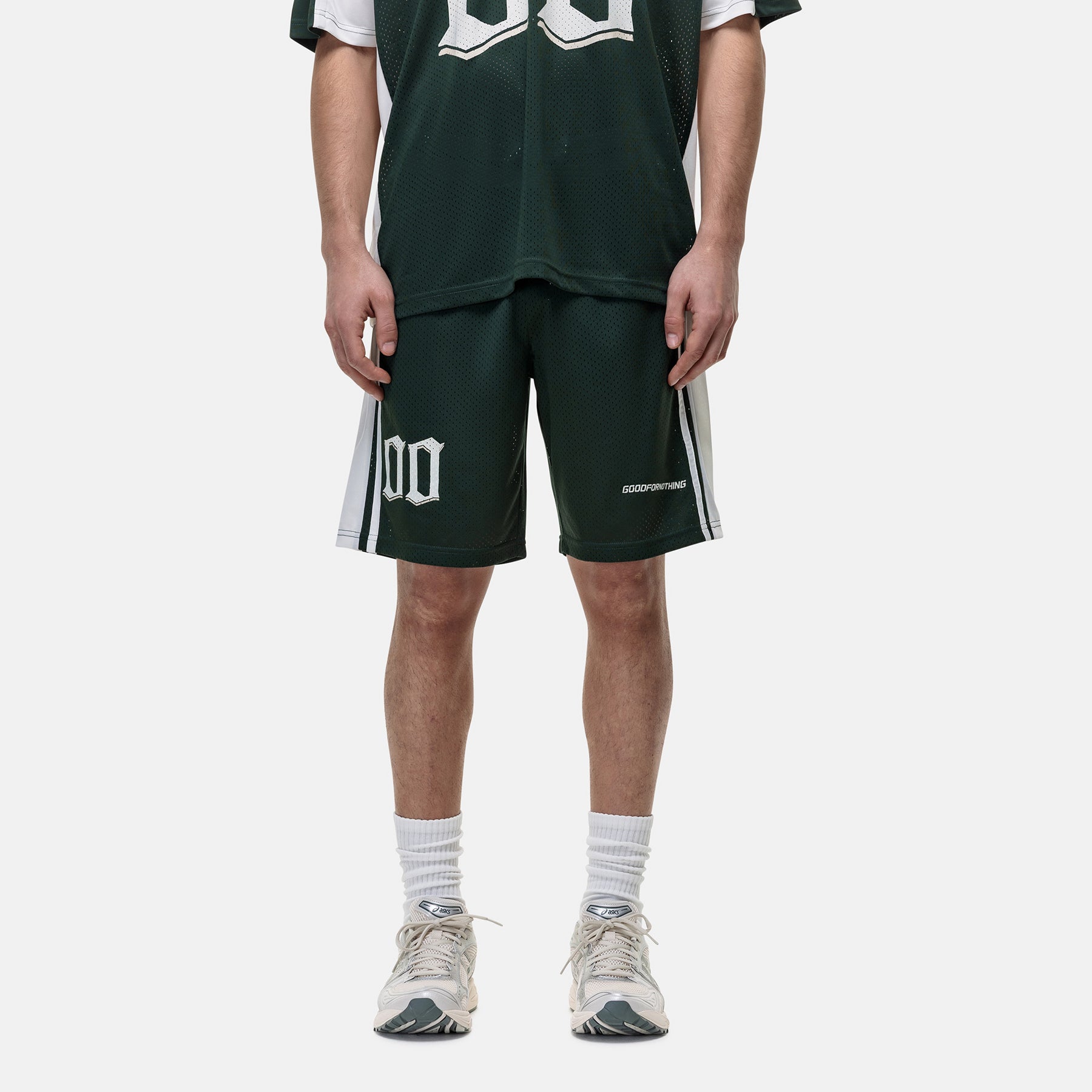 Mesh Jersey Green Shorts