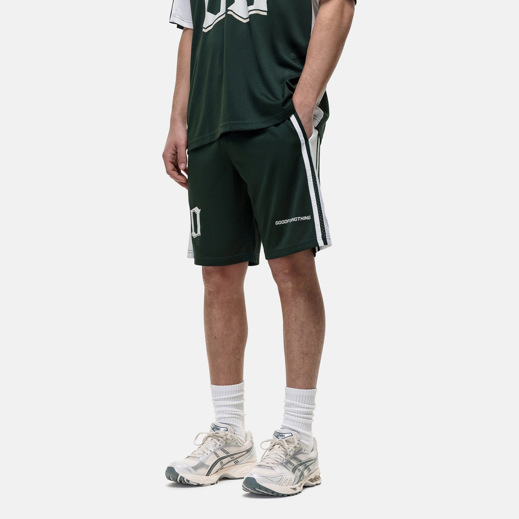Mesh Jersey Green Shorts