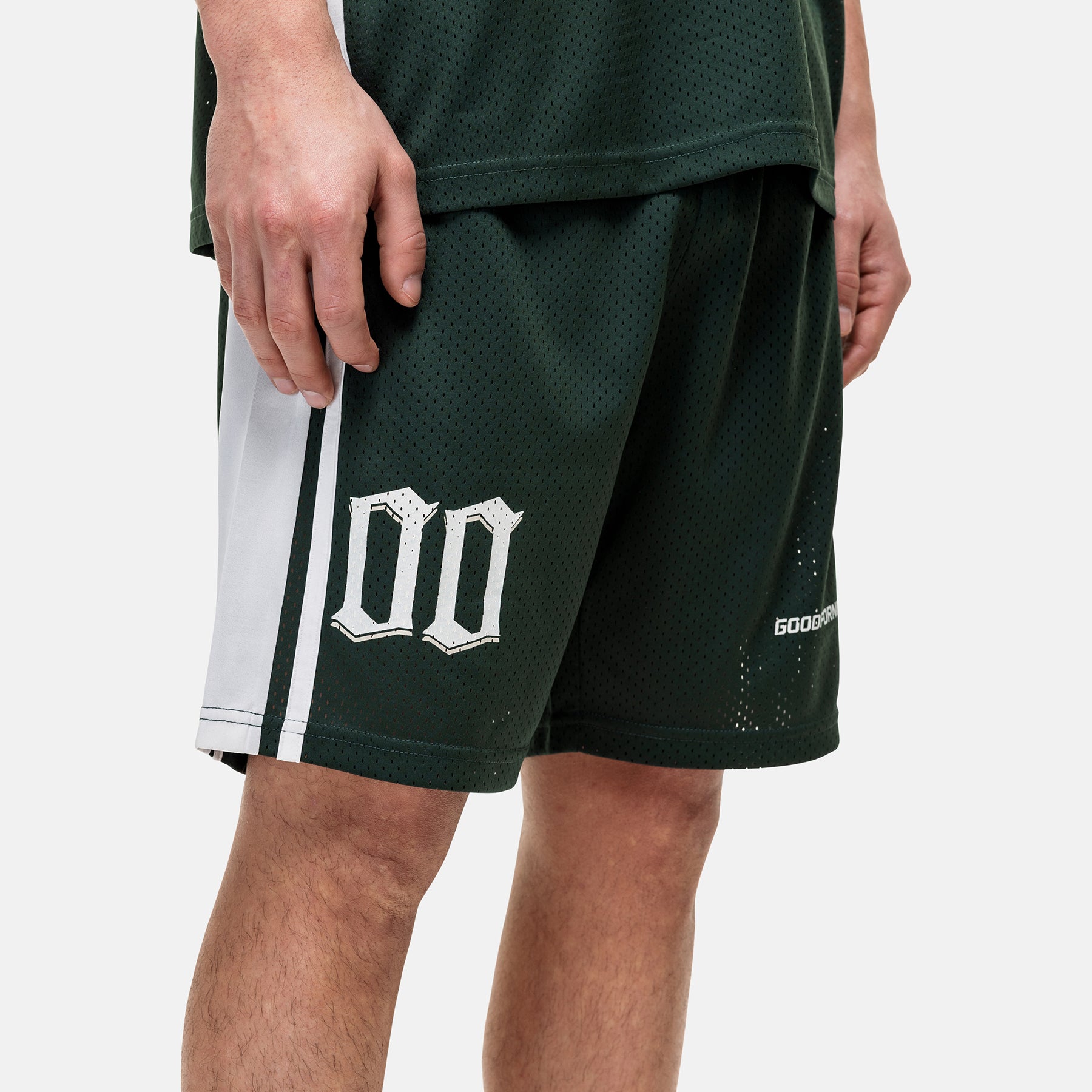 Mesh Jersey Green Shorts
