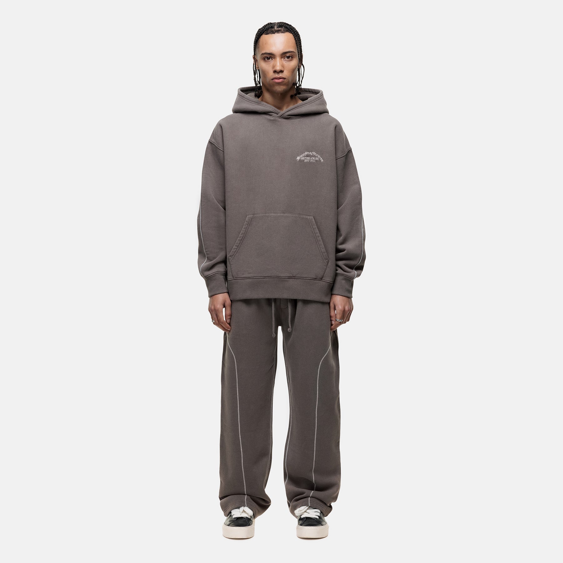 Overlock Washed Taupe Jogger