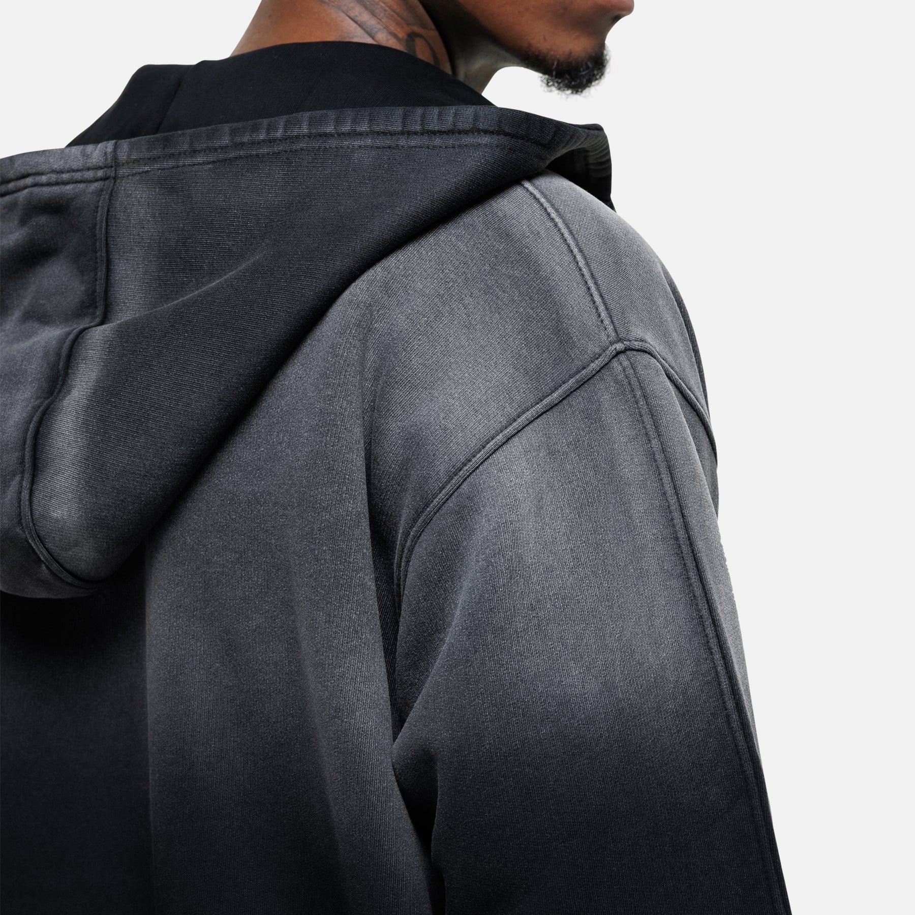 Vintage 1986 Faded Black Zip Hoodie – GOODFORNOTHING®