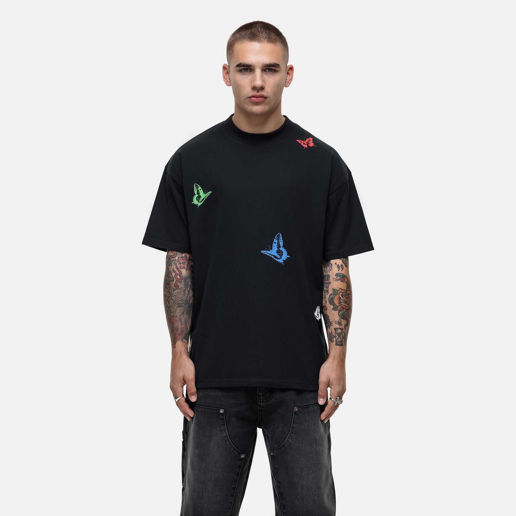 Vacation Butterfly Black T-shirt