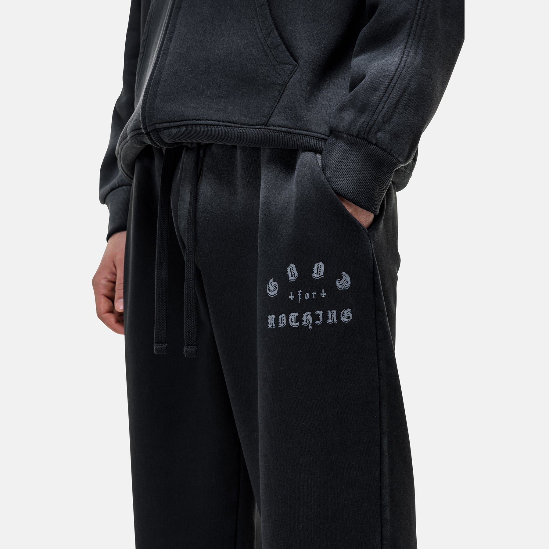 California Washed Black Sweatpants