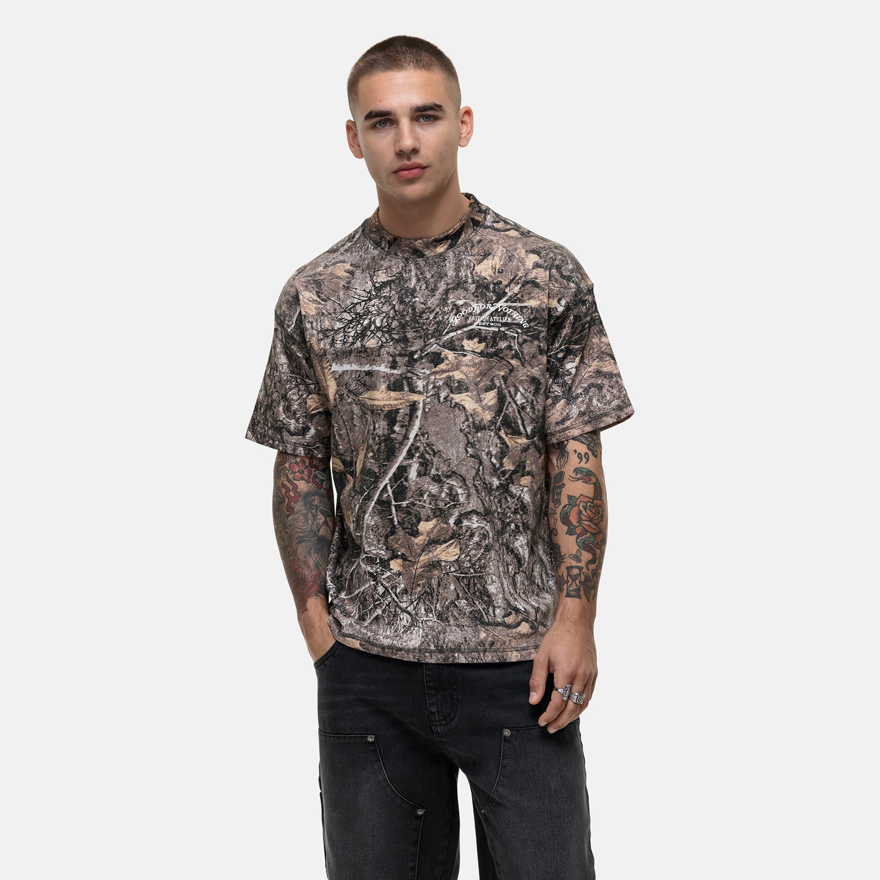 Vintage Woodland Camo T-shirt