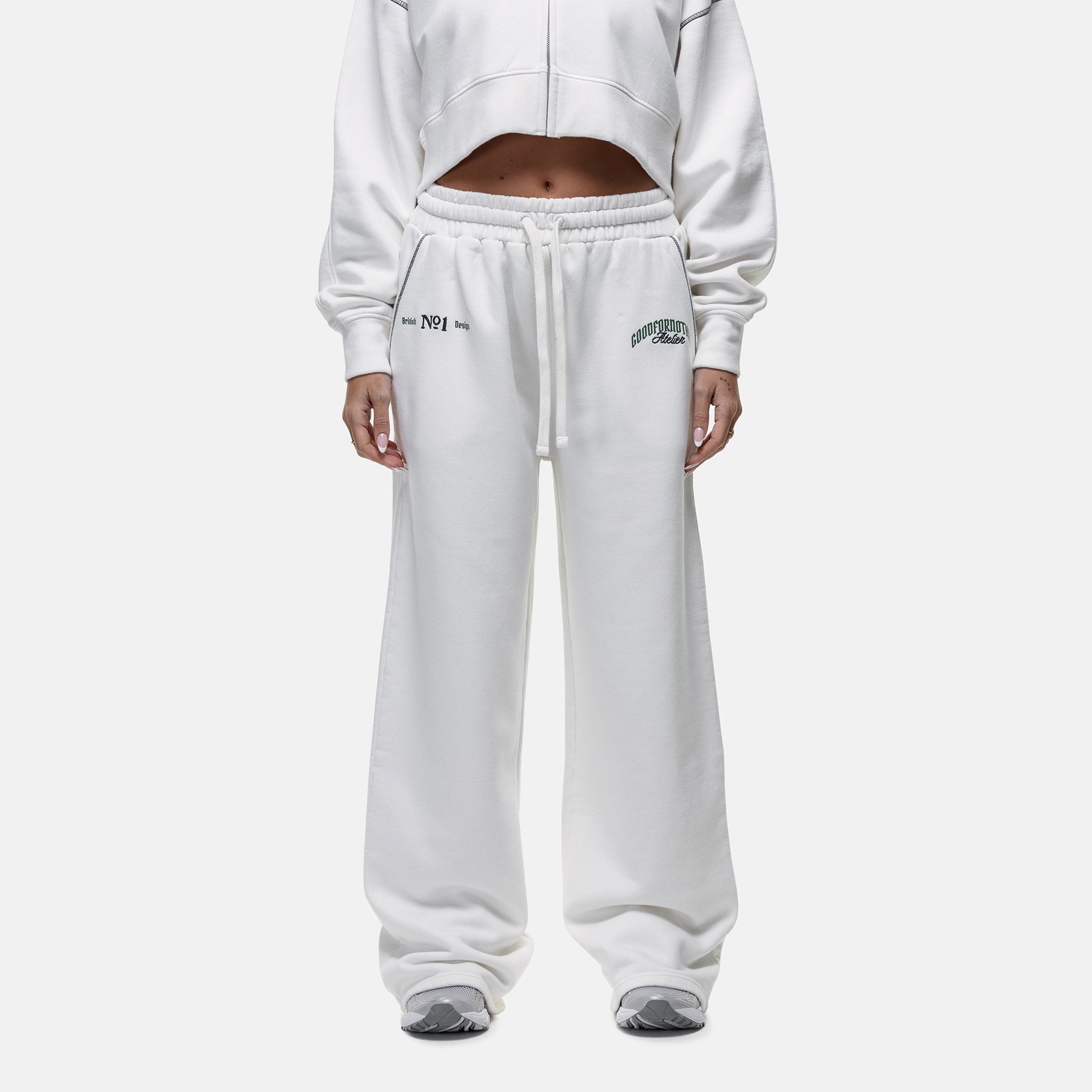 Antiquity Off White Baggy Jogger