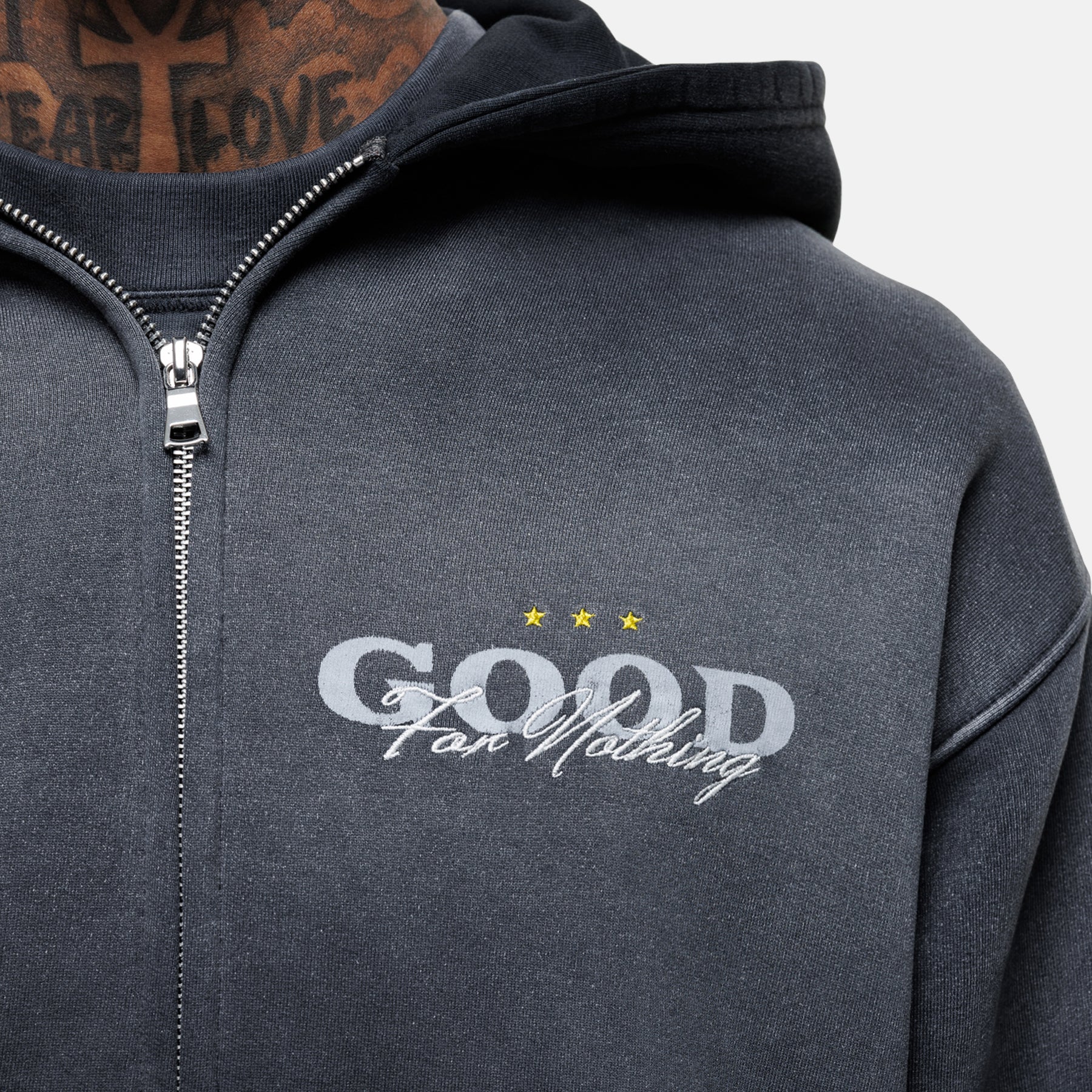 Alaska Gradient Black Zip Hoodie