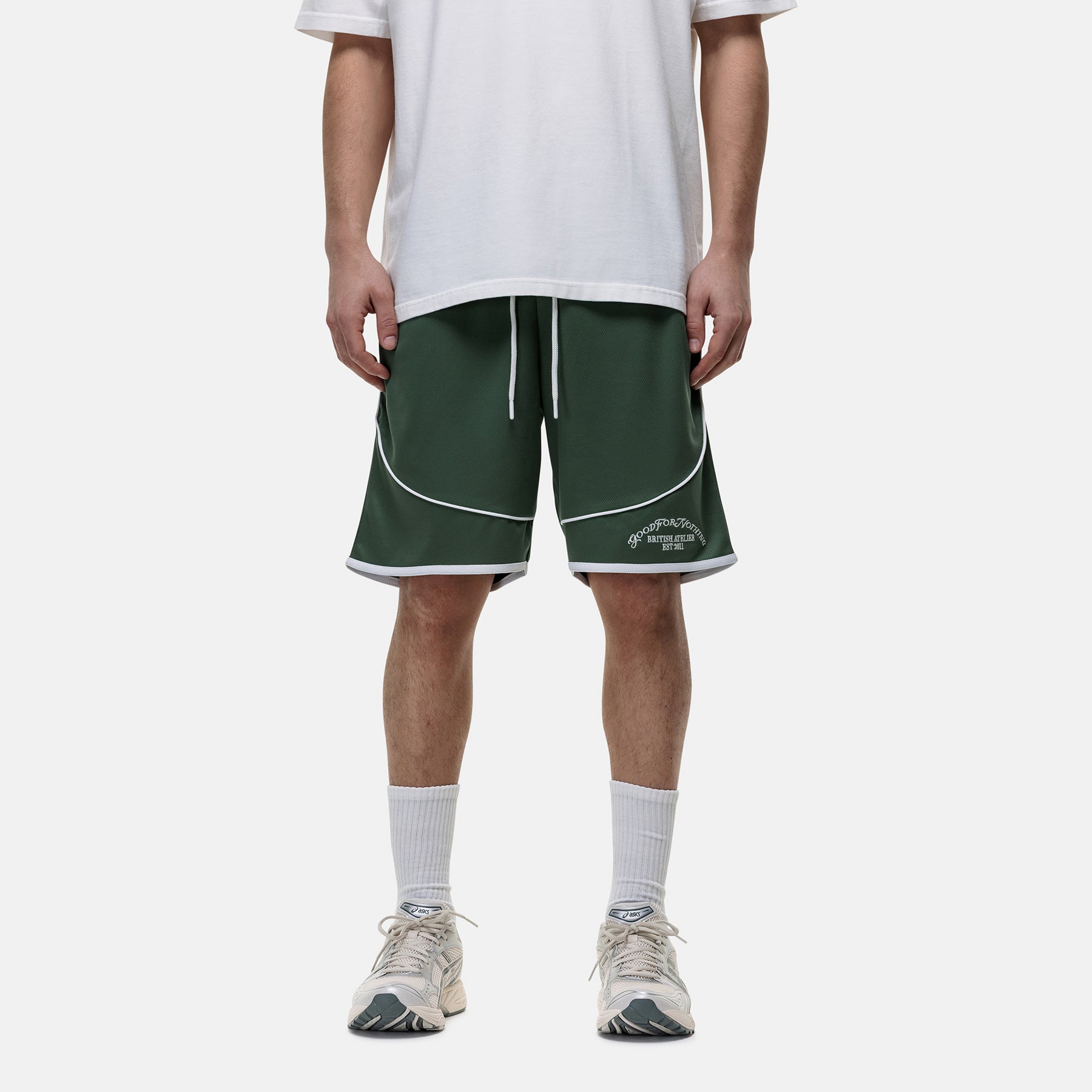 Atelier Mesh Green Shorts
