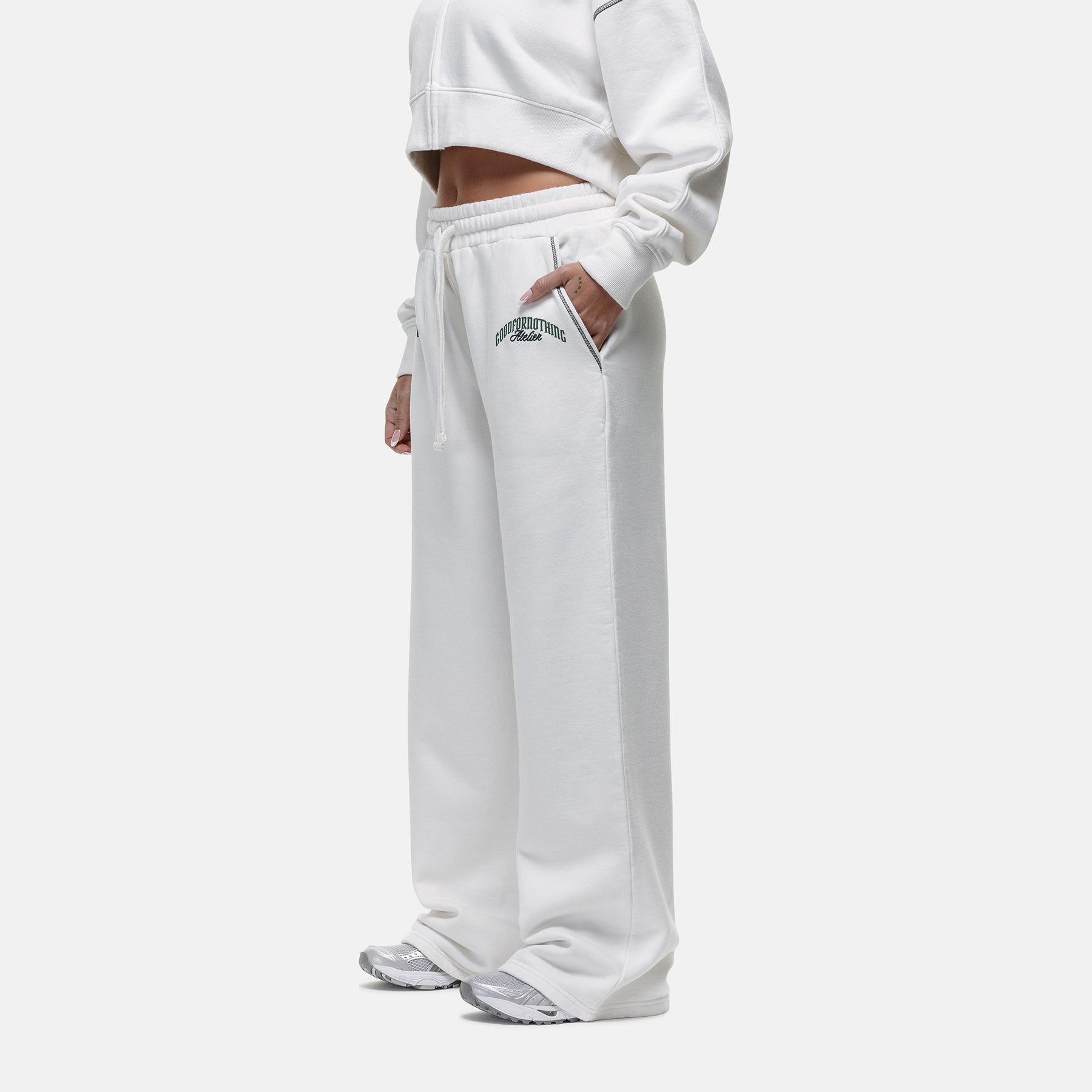 Antiquity Off White Baggy Jogger