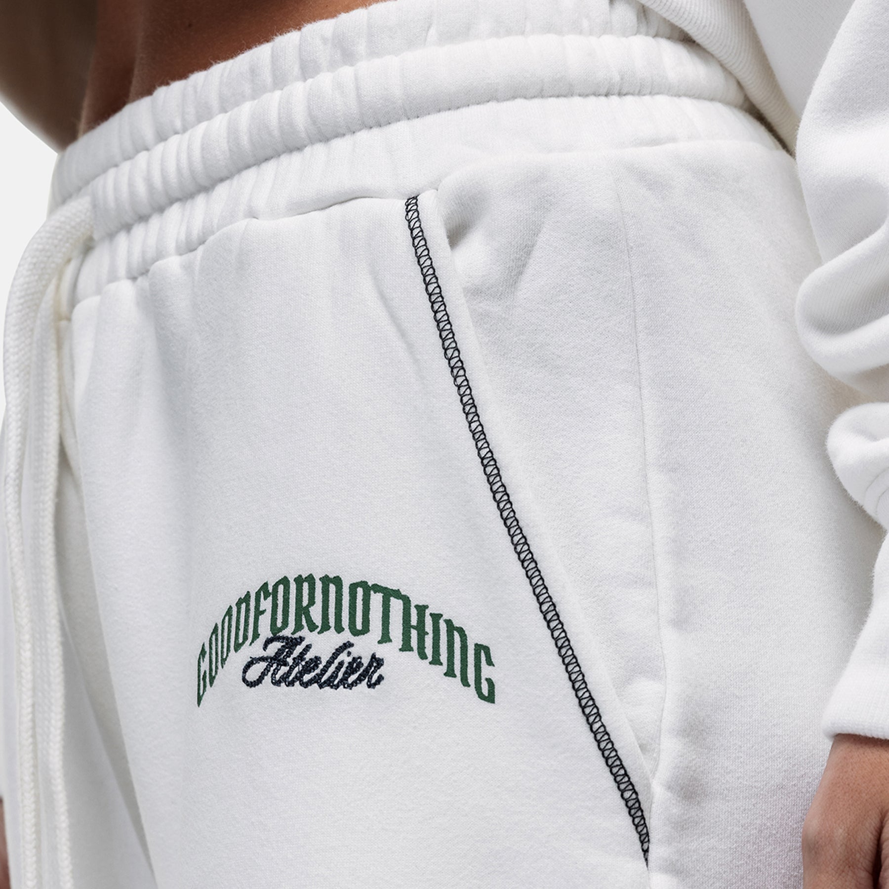 Antiquity Off White Baggy Jogger