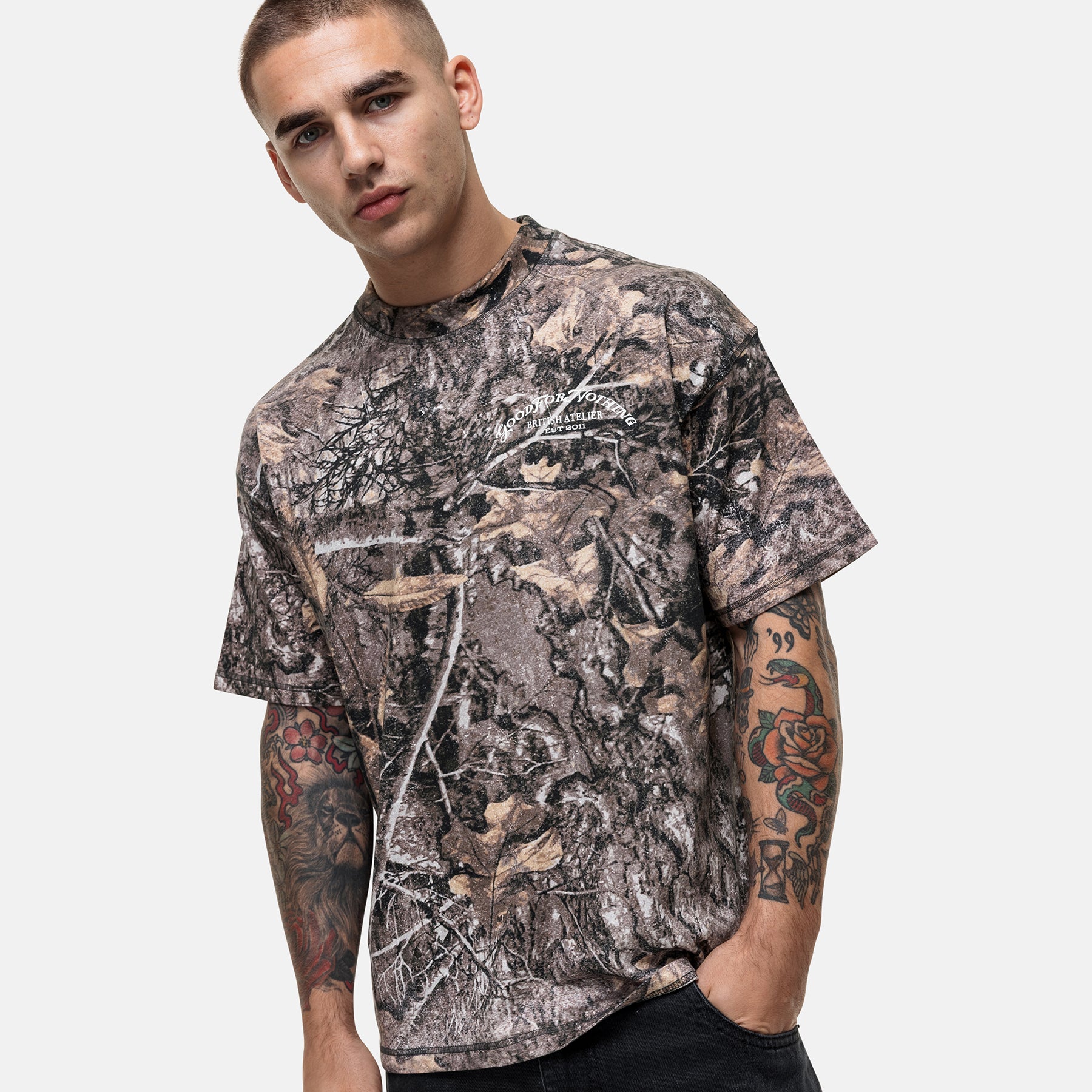 Vintage Woodland Camo T-shirt