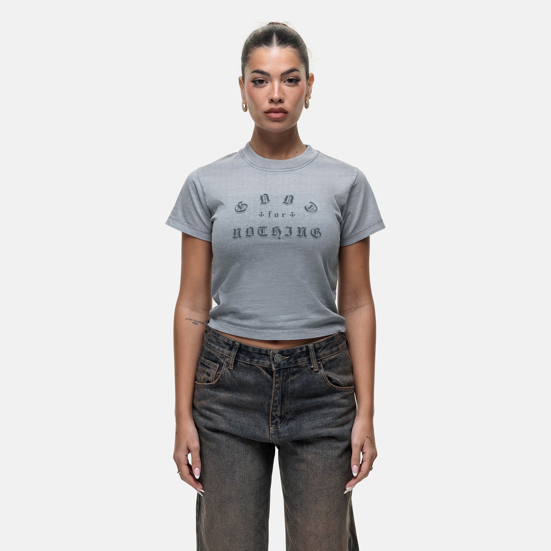 California Washed Grey Baby T-shirt