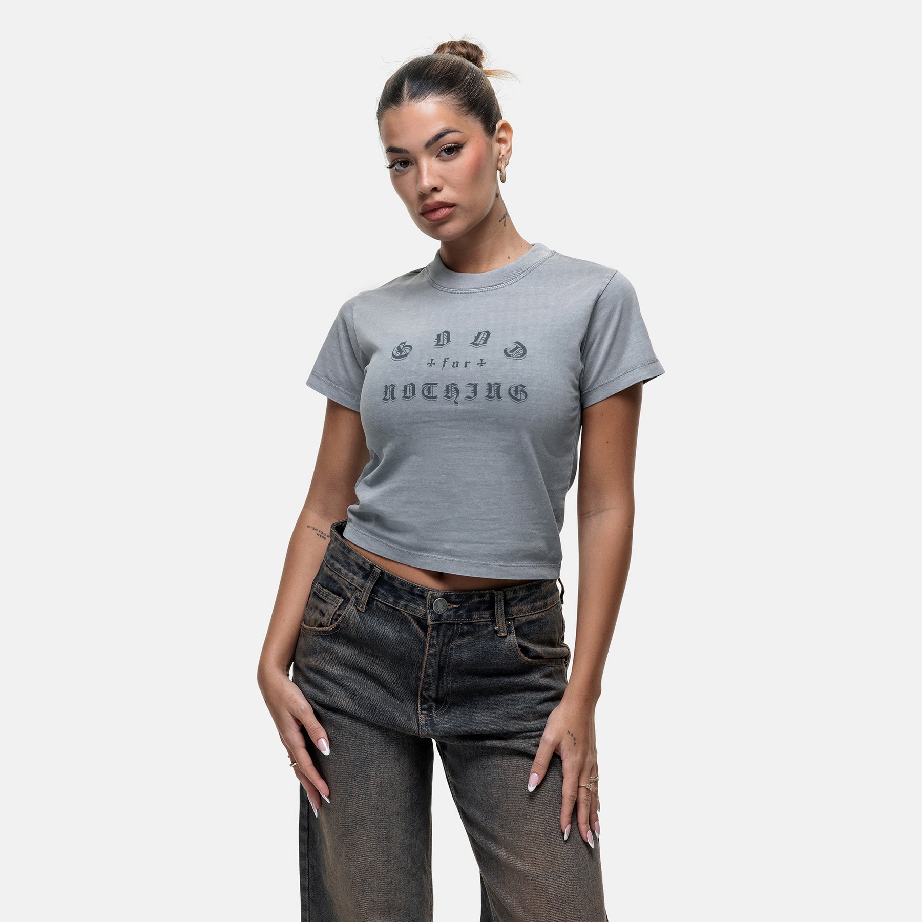 California Washed Grey Baby T-shirt
