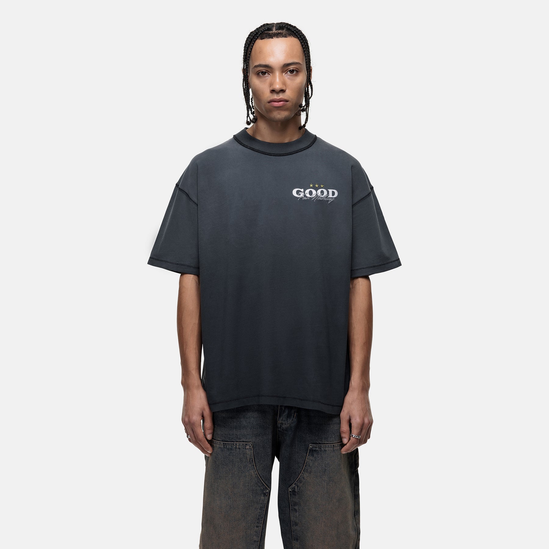 Alaska Gradient Black T-shirt