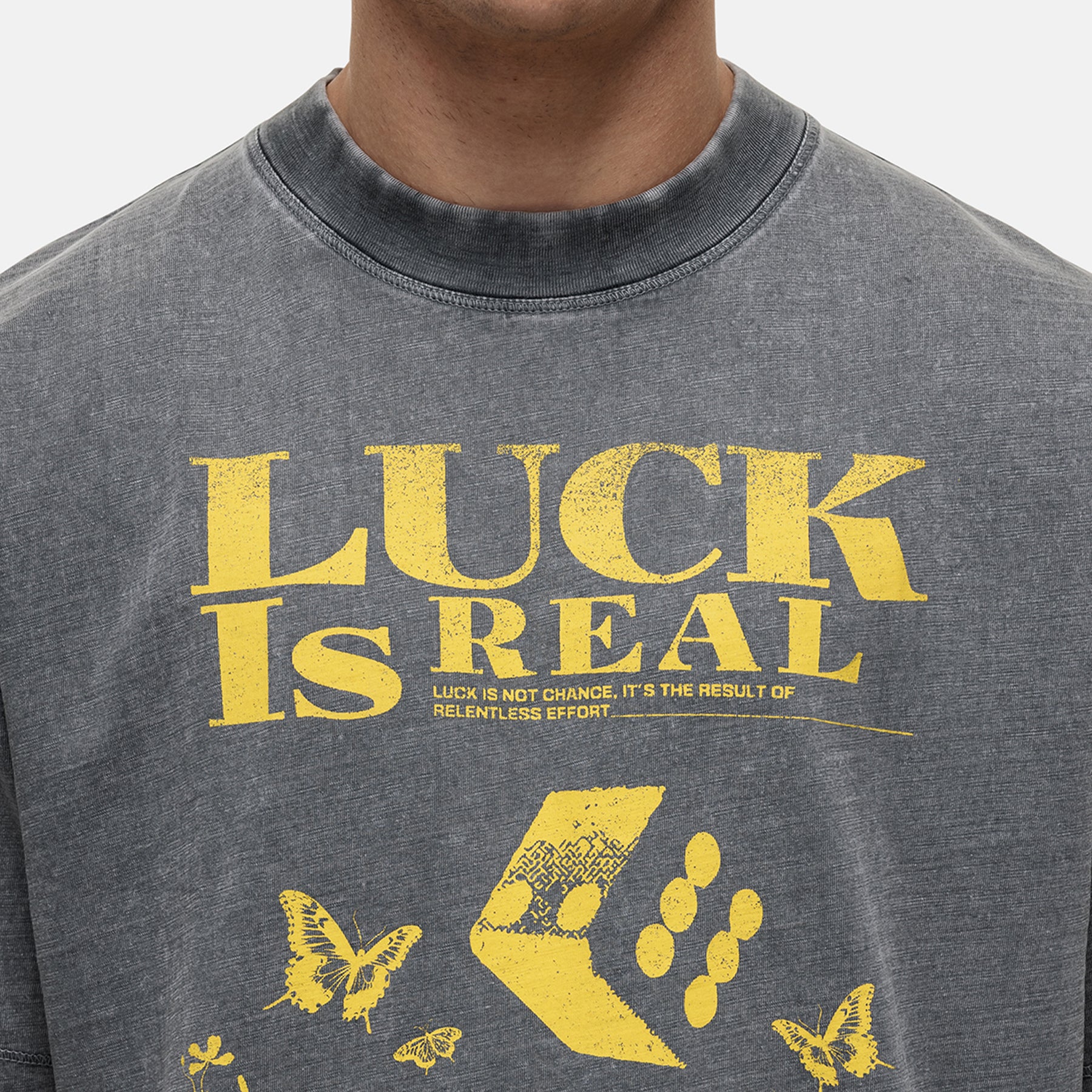 Dice Grey Slub T-shirt