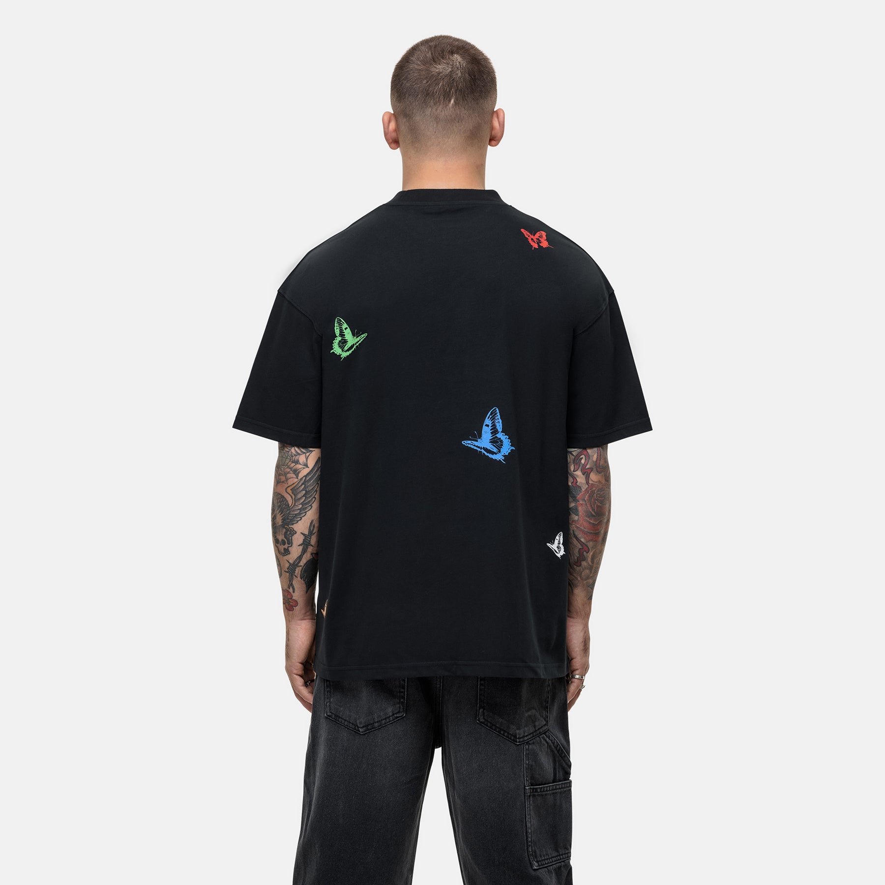 Vacation Butterfly Black T-shirt