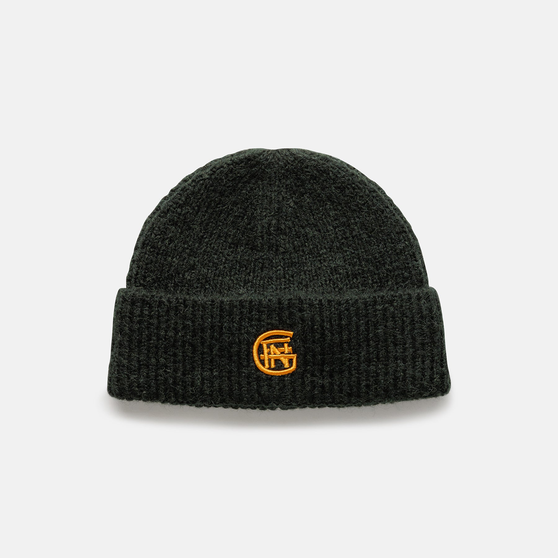Monogram Green Beanie