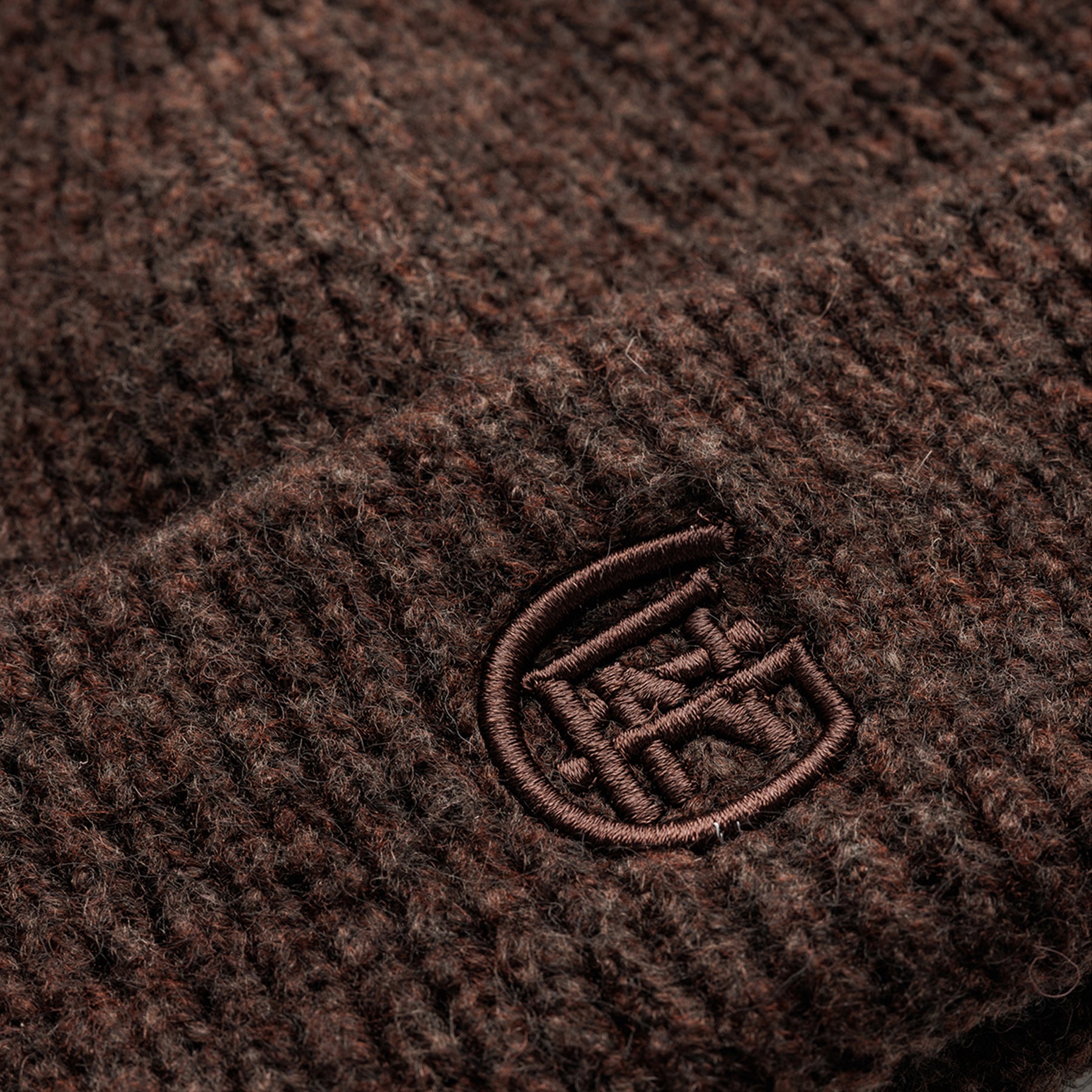 Monogram Brown Beanie