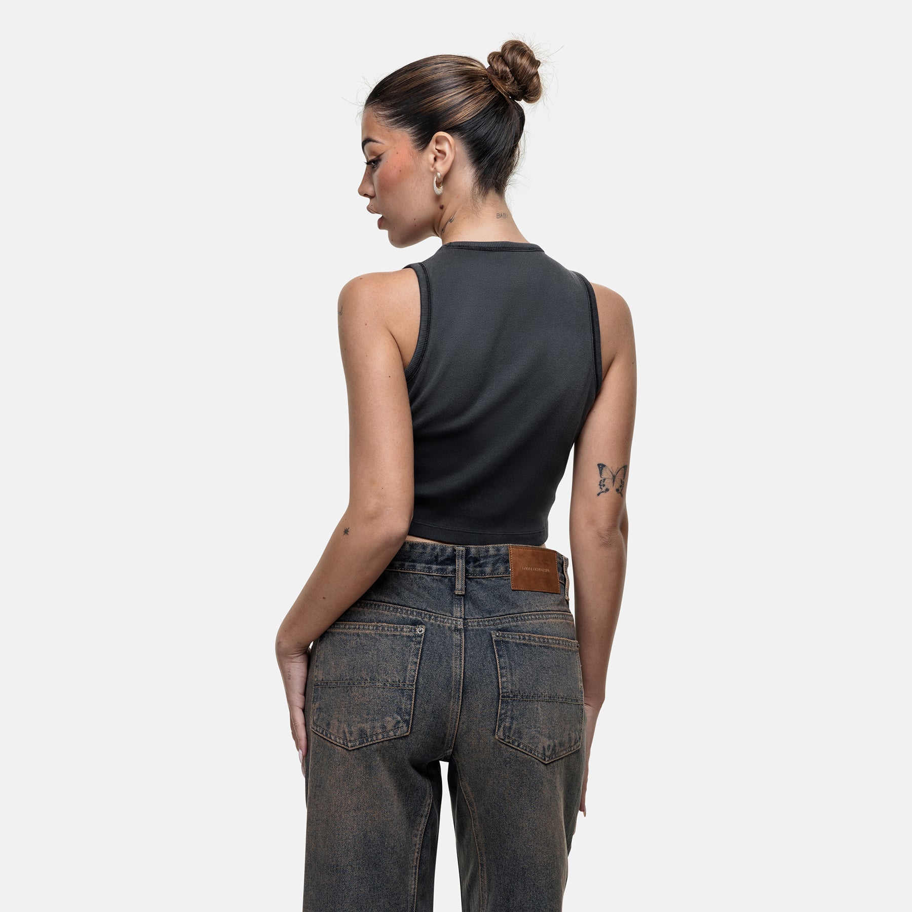 Alaska Black Vest Top