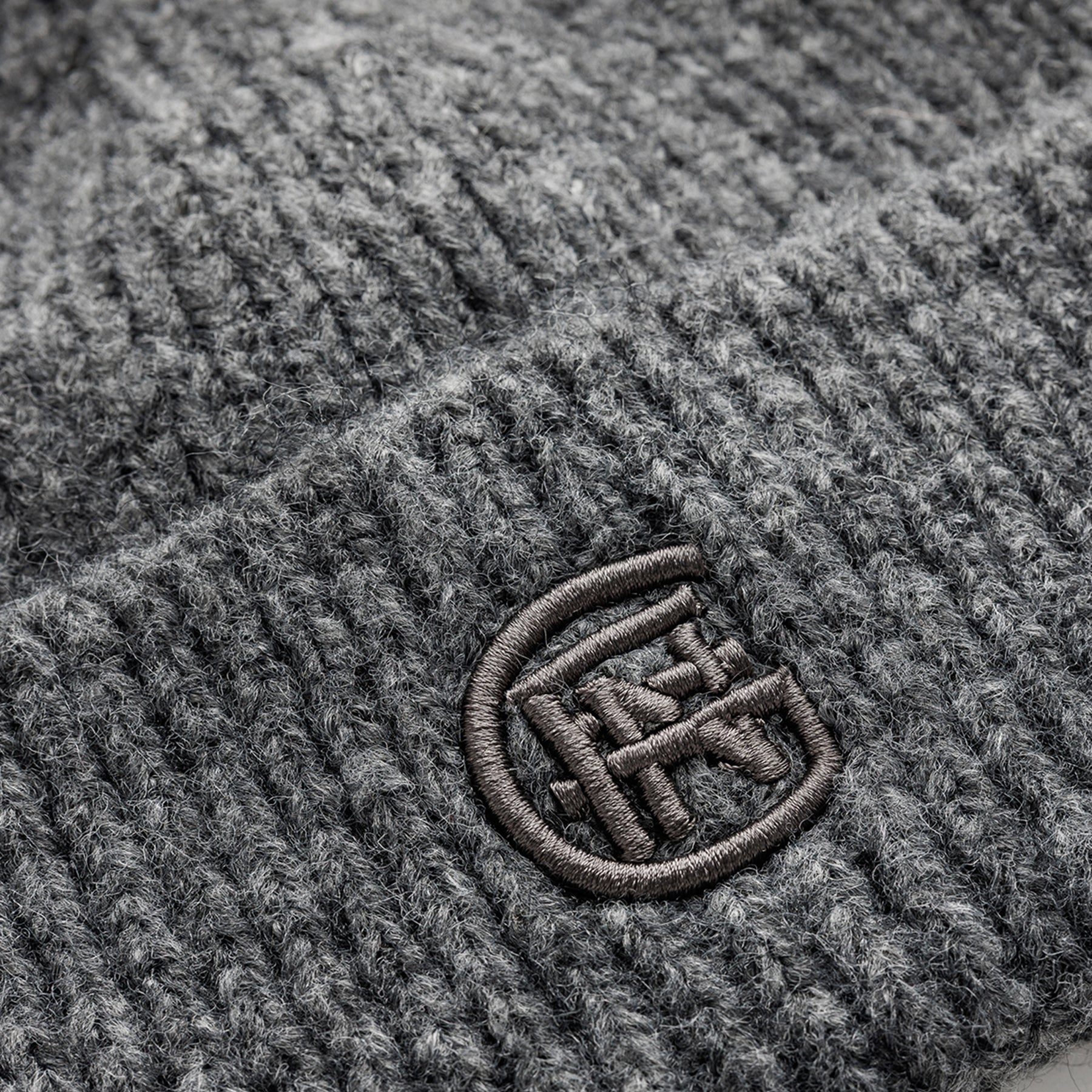 Monogram Grey Beanie