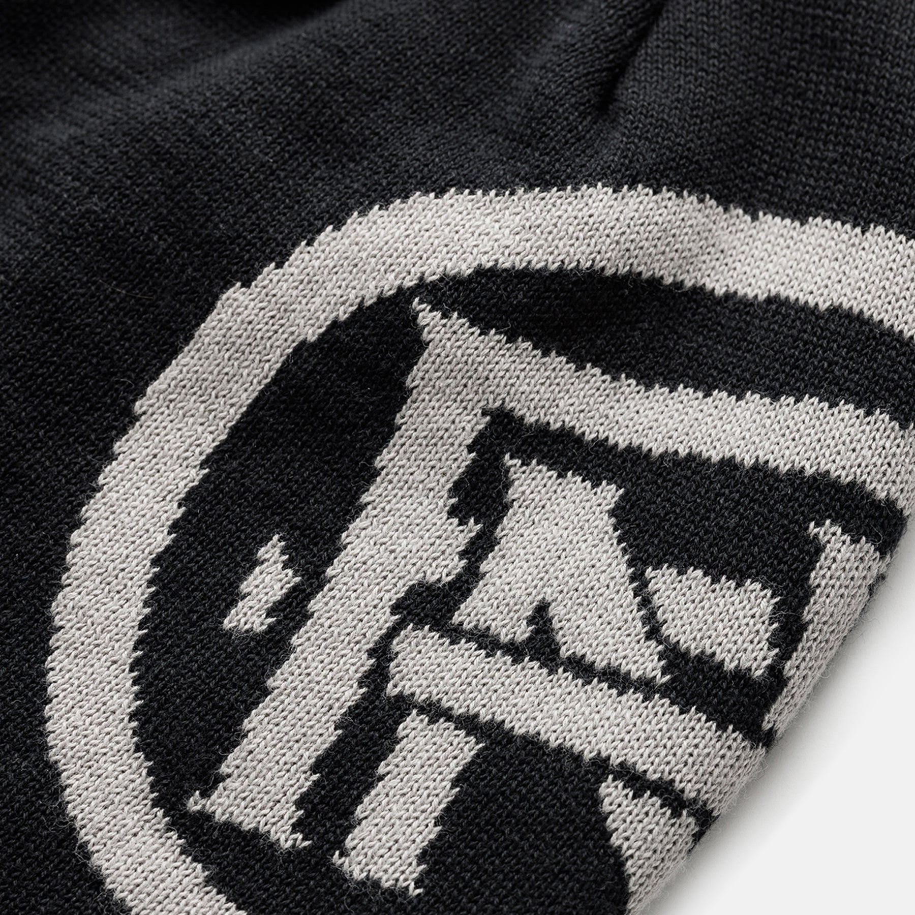 Monogram Black Skull Beanie