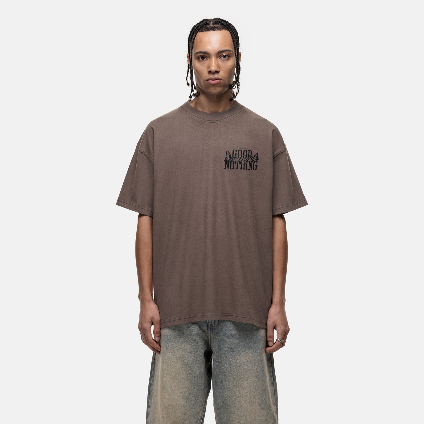 Dakota Butterfly Taupe T-shirt