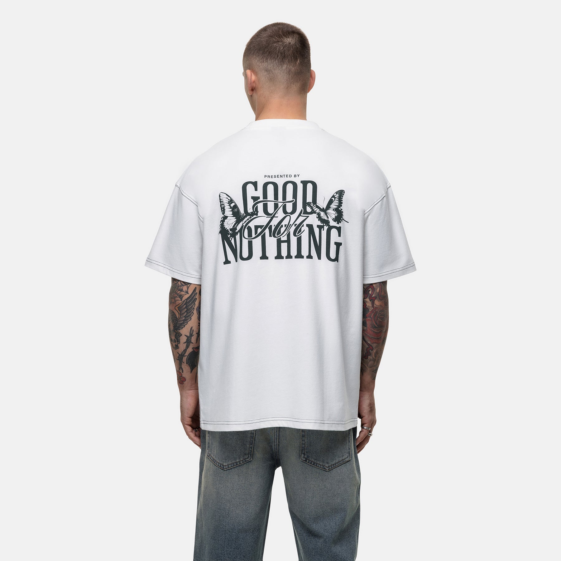 Dakota Butterfly White T-shirt