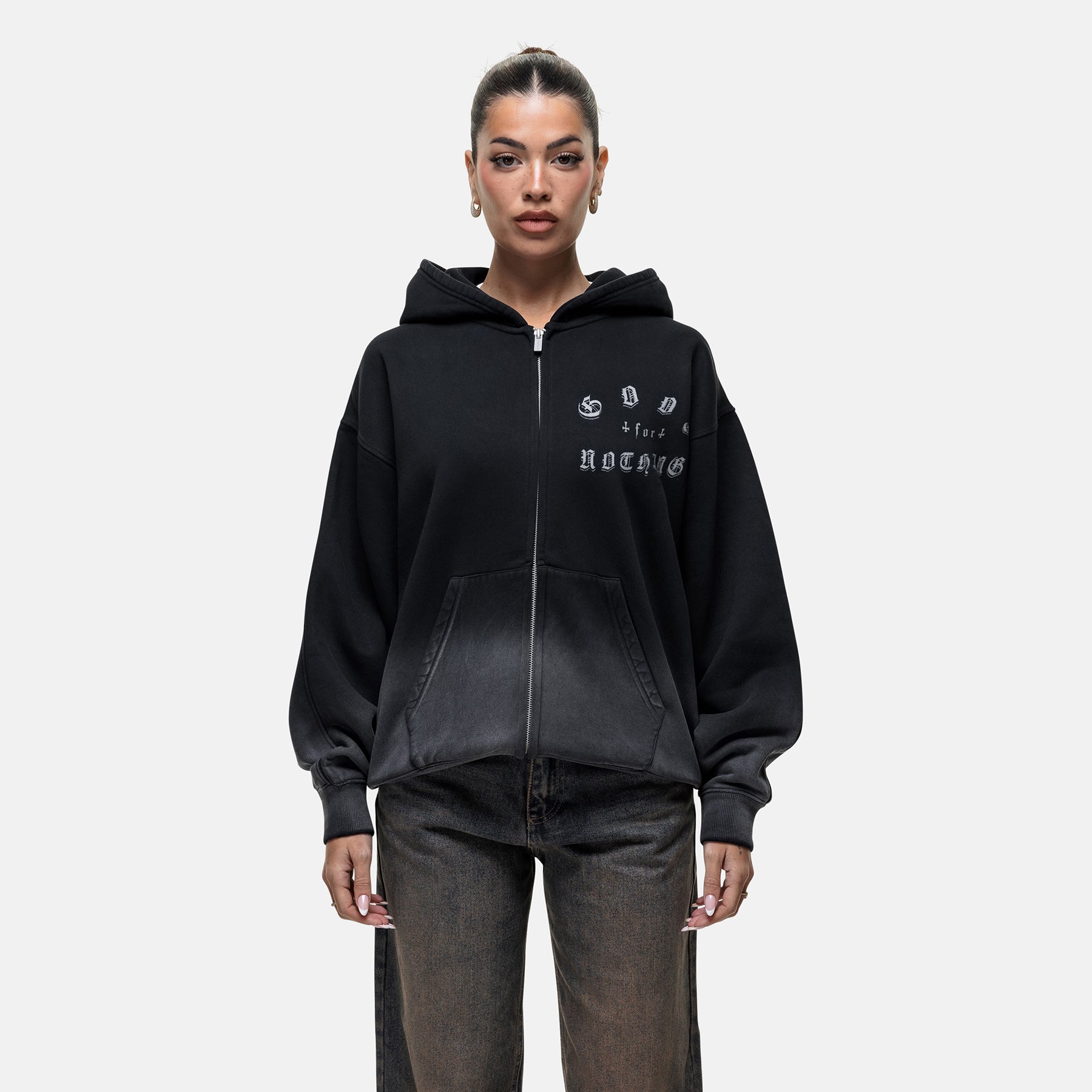 Sprayed Cali Zip Hoodie
