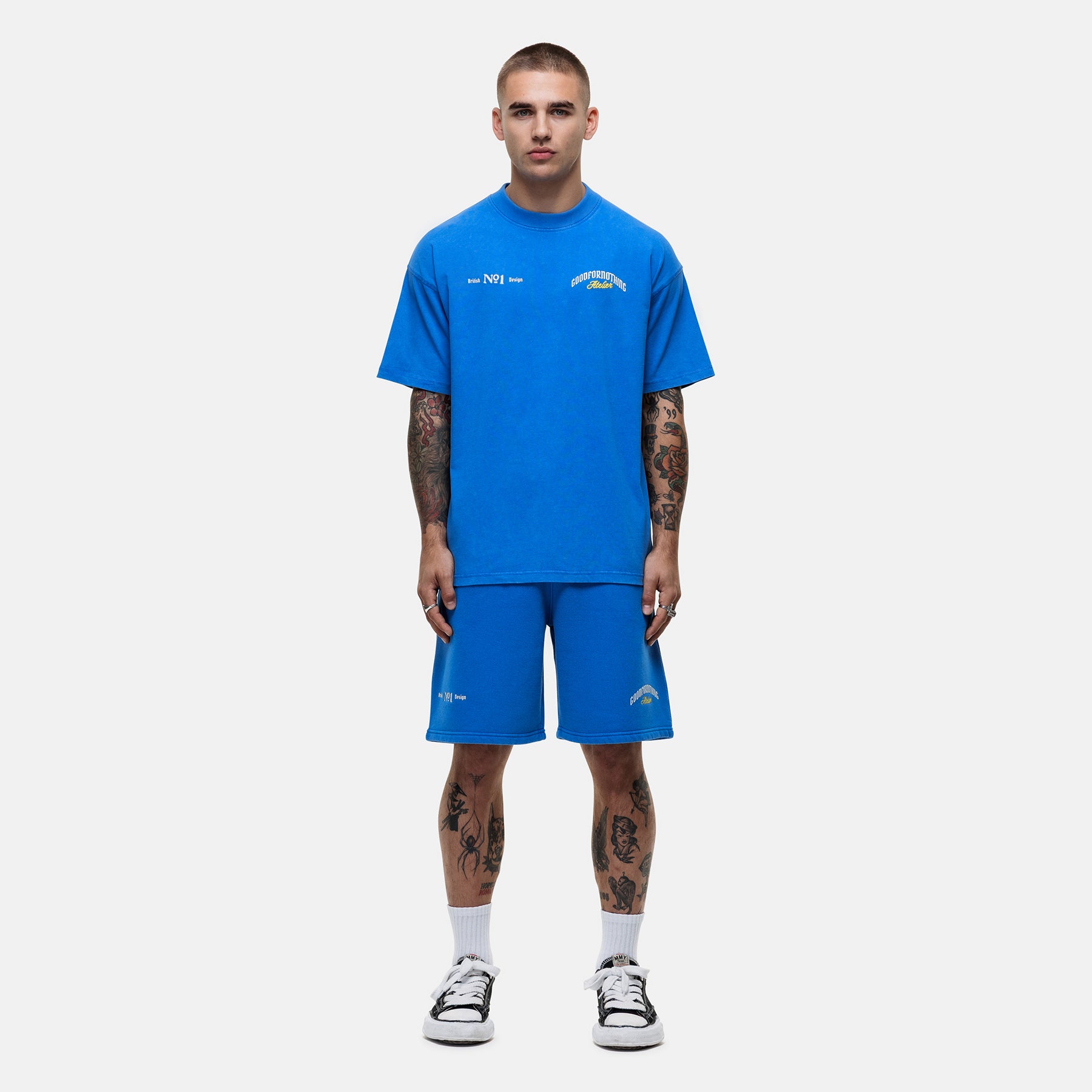 Antiquity Washed Blue Shorts