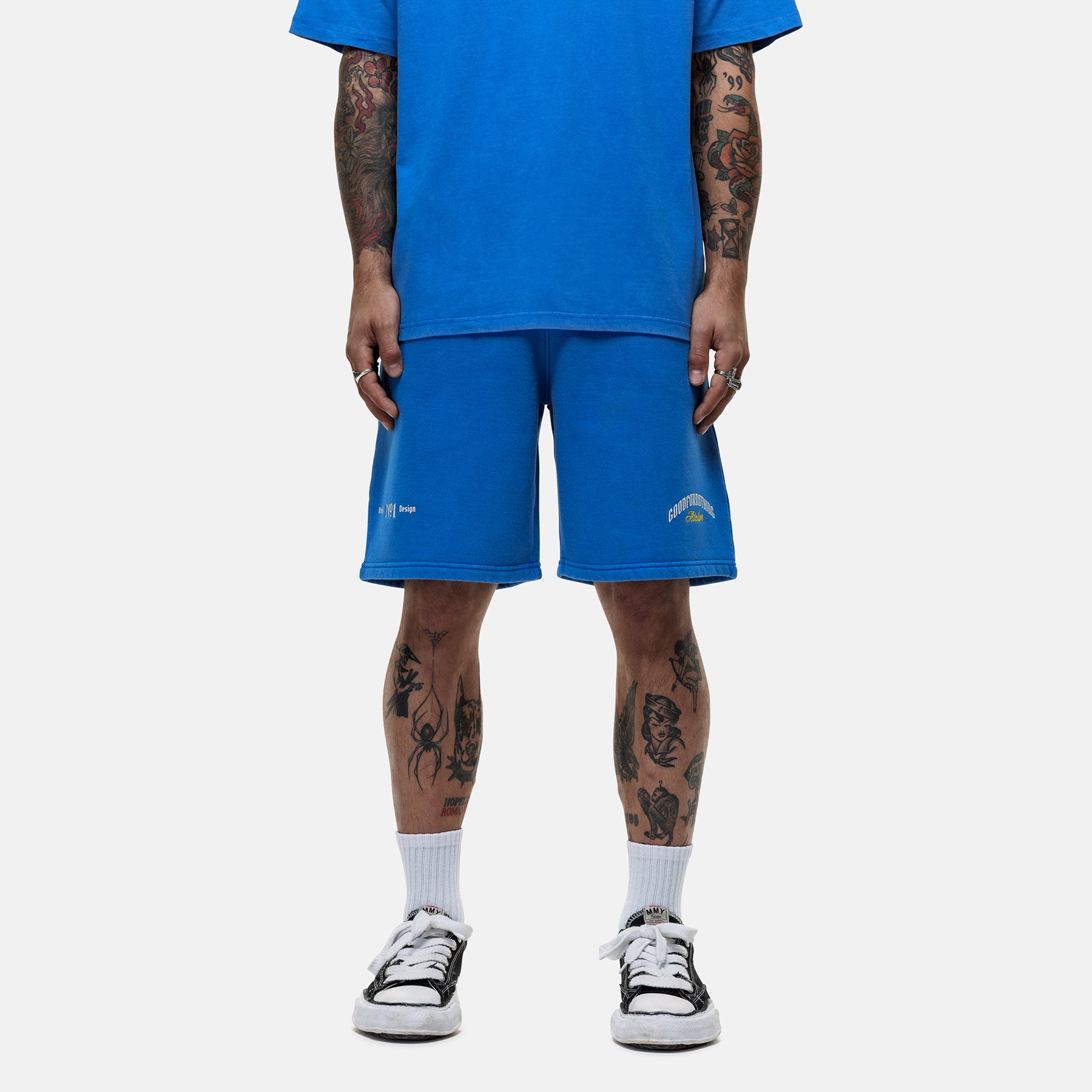 Antiquity Washed Blue Shorts