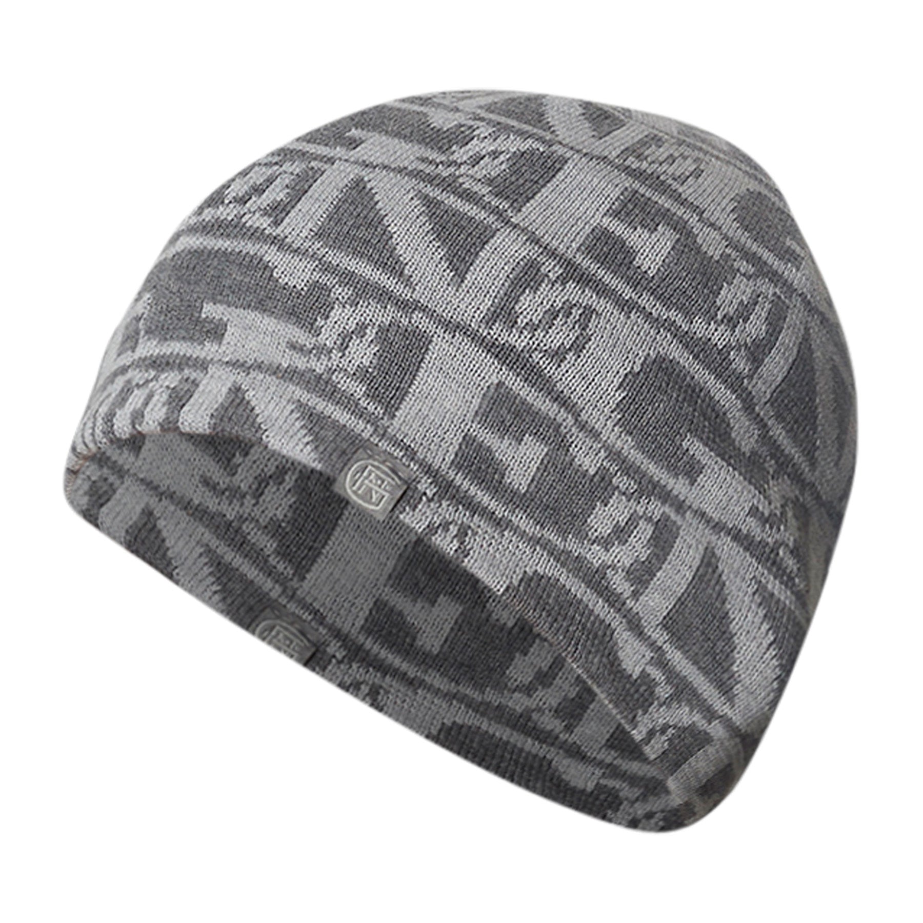 Chain Emblem Skully Beanie