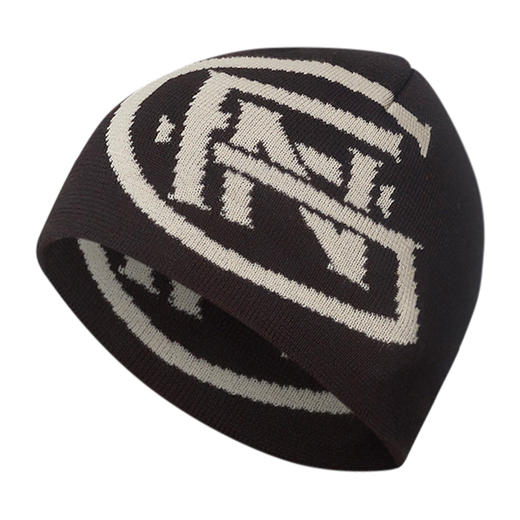 Intarsia Emblem Skully Beanie