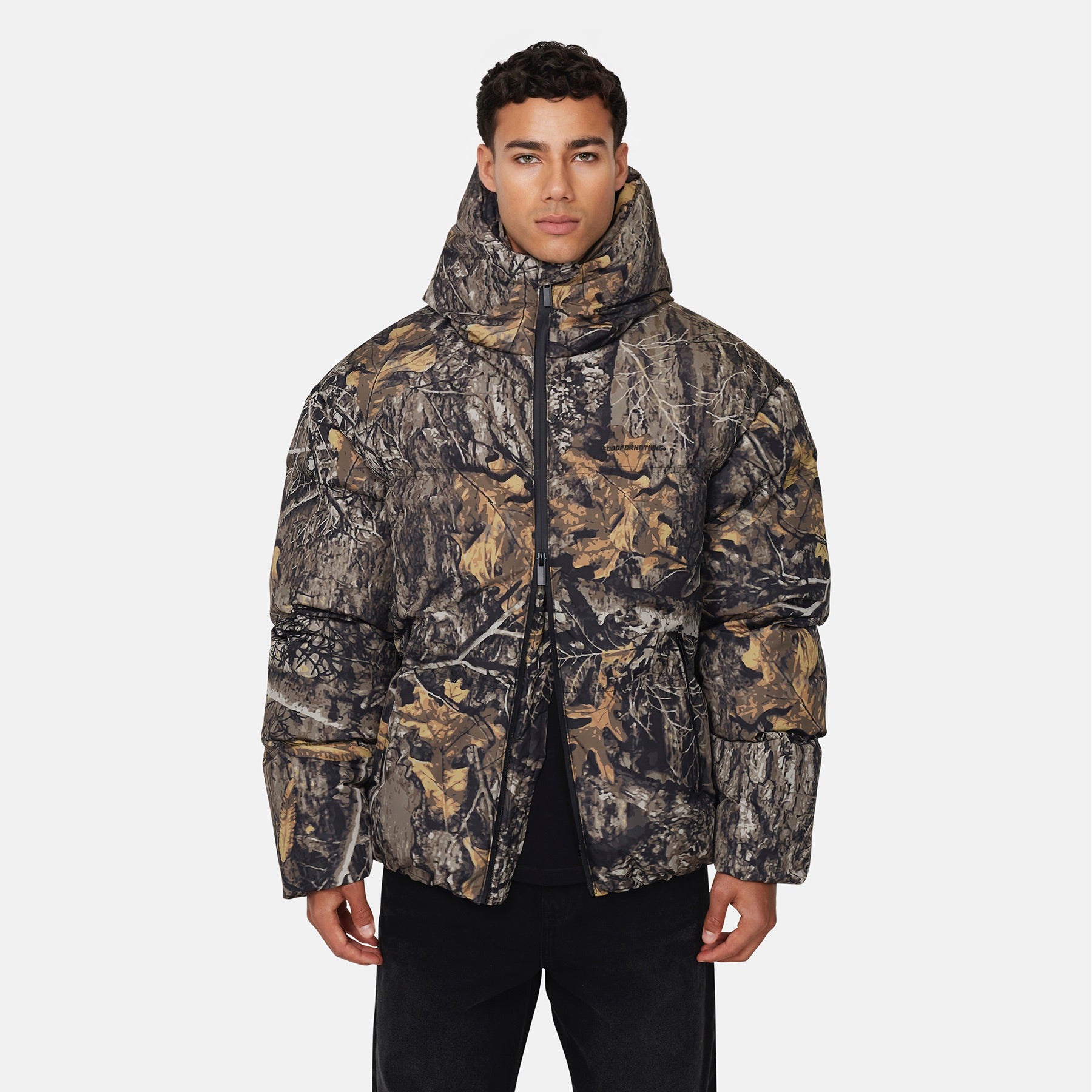 Arctic Woodland Camo Puffer Jacket – GOODFORNOTHING®