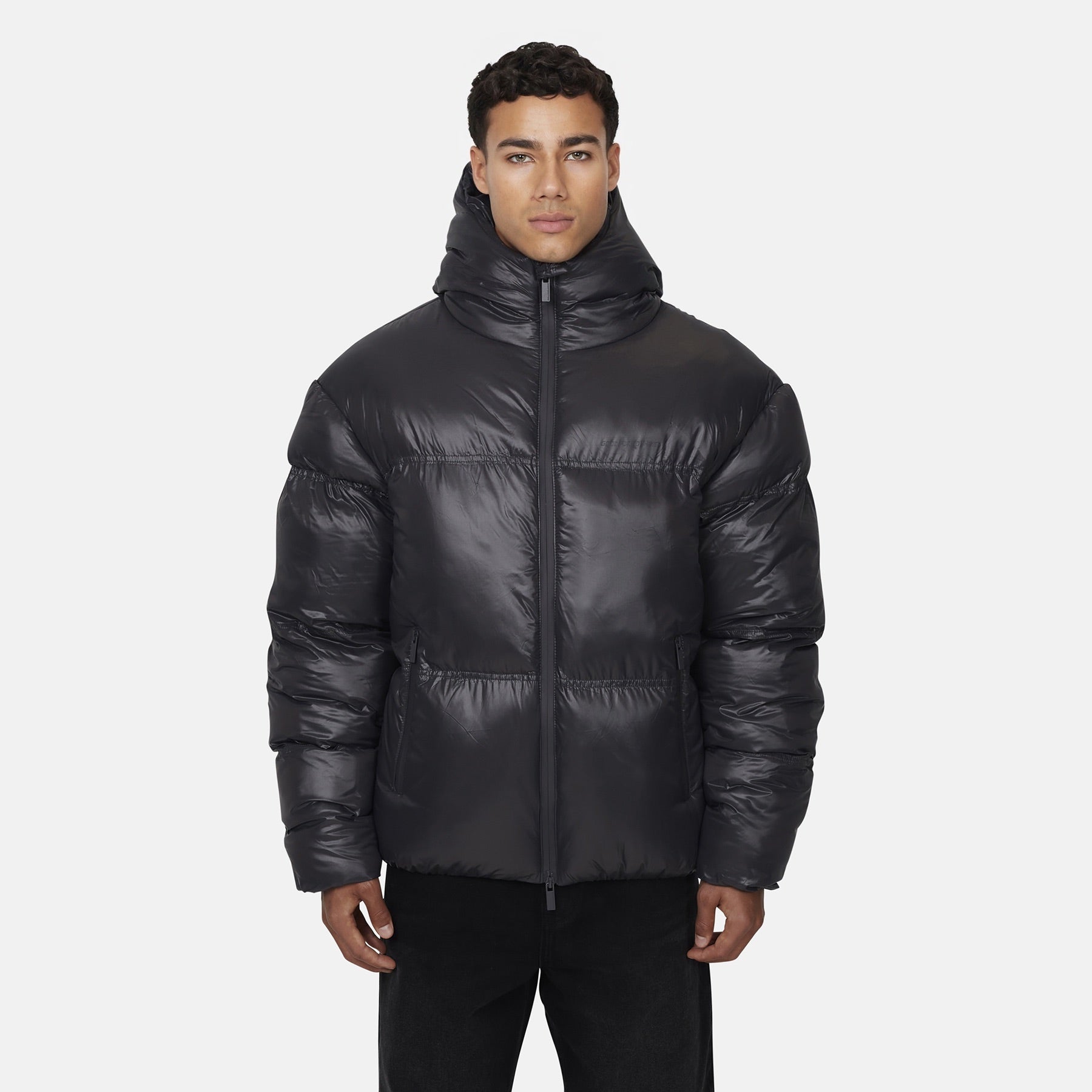 Arctic Shine Gunmetal Puffer Jacket  (coming soon)