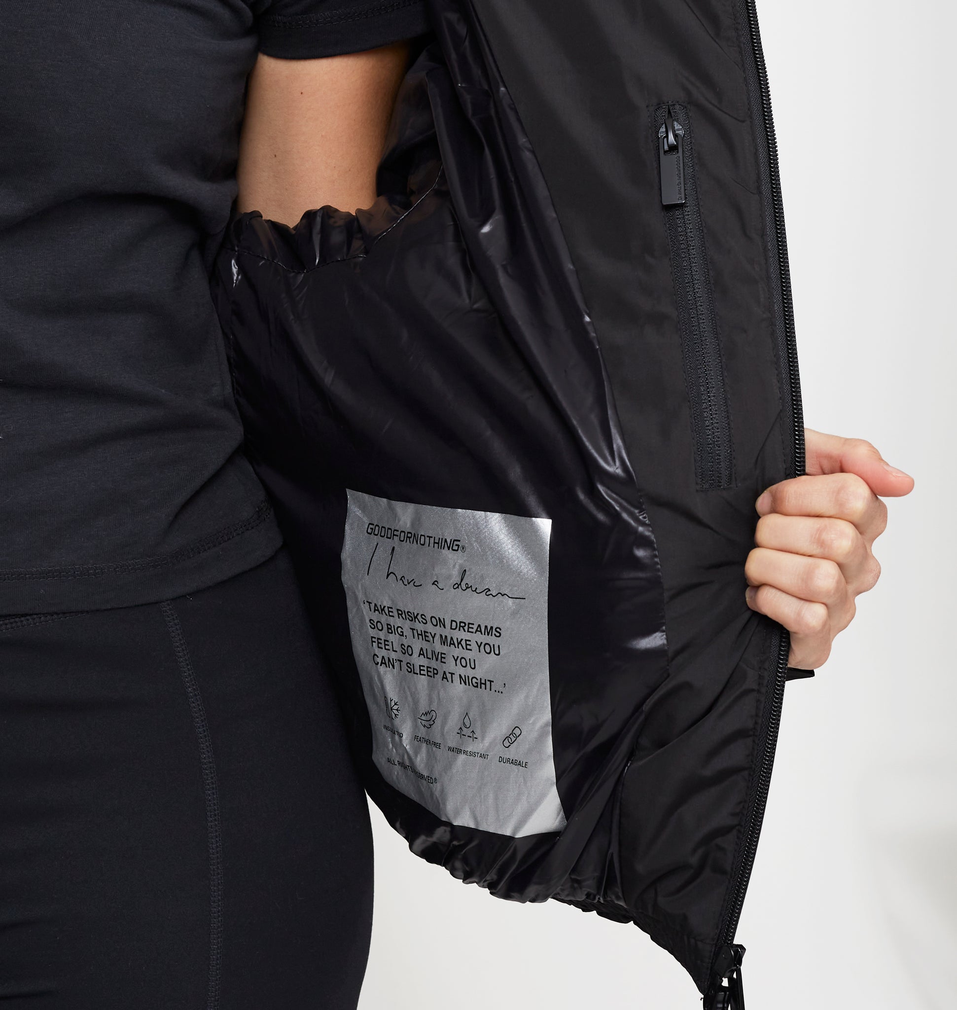 Arctic Matte Black Puffer Jacket