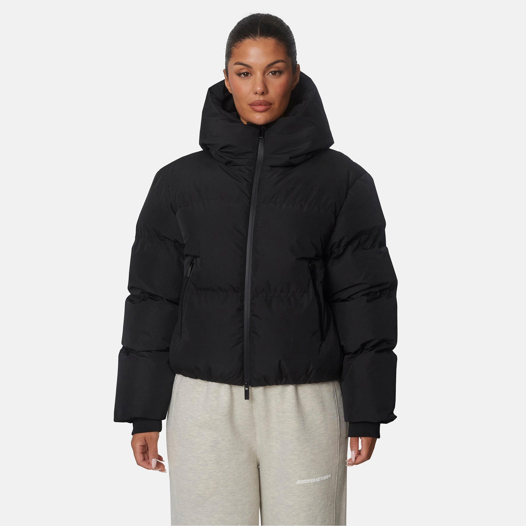 Black Arctic Short PP Padded Jacket