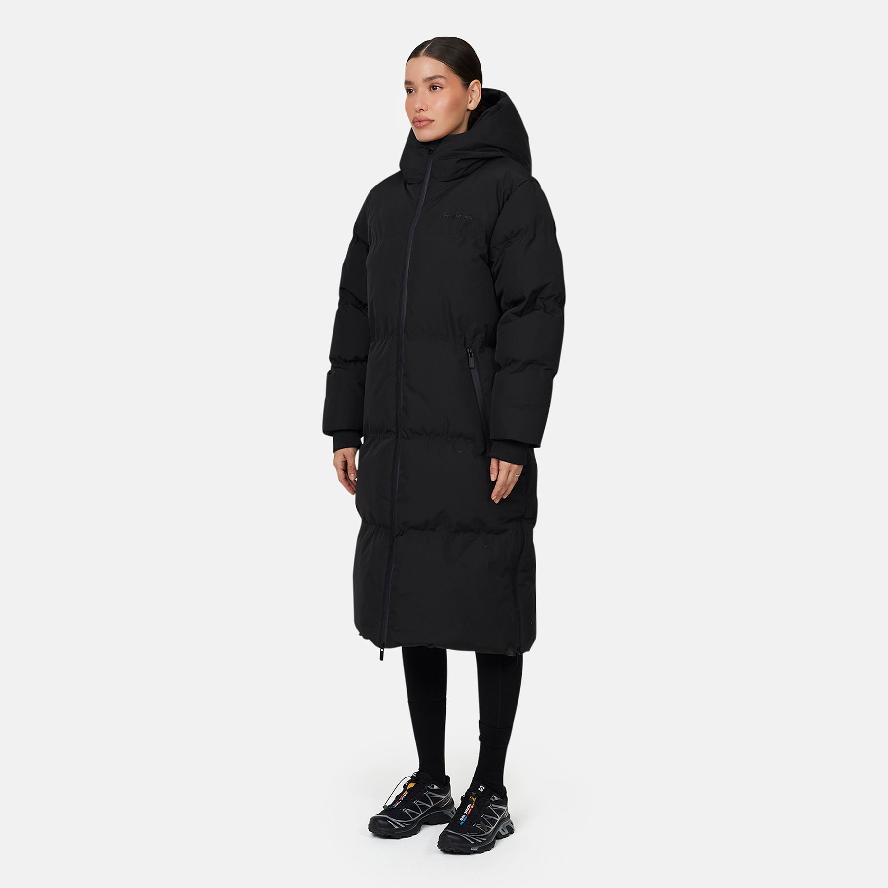 Arctic Maxi Matte Black Puffer Jacket